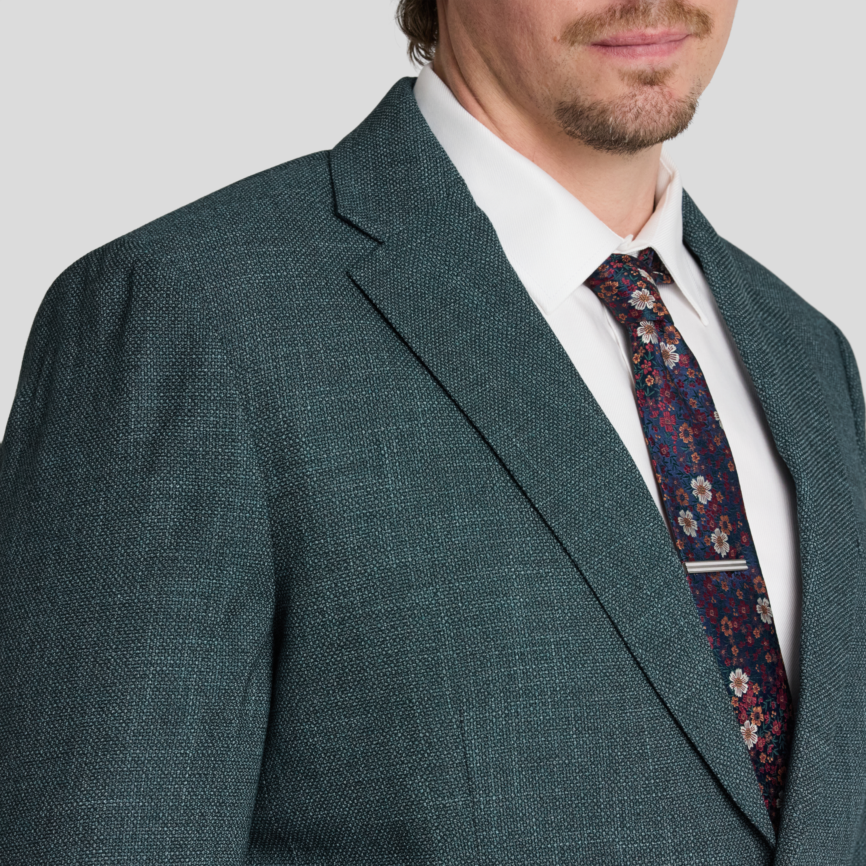 Teal Liam Textured Blazer
