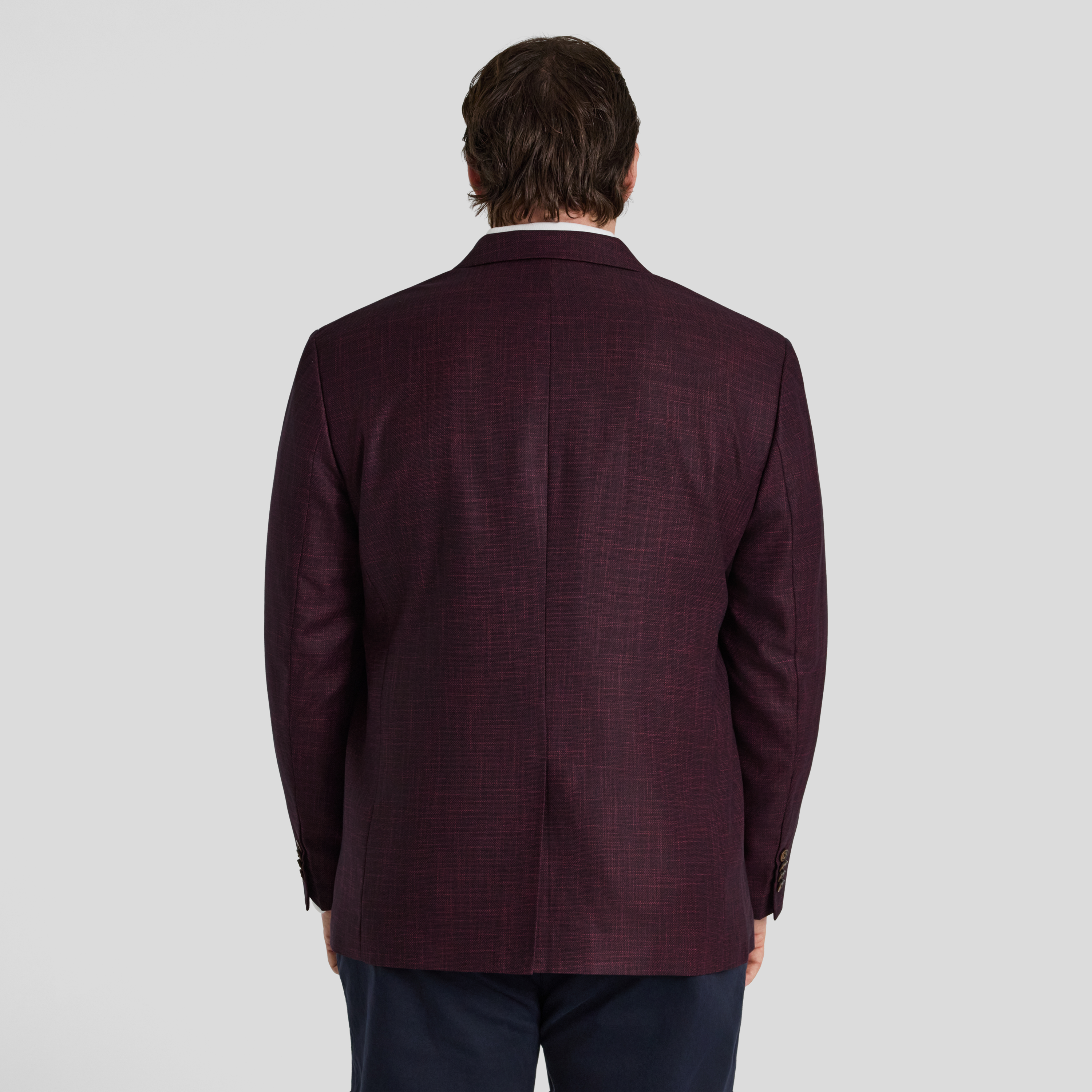 Burgundy Elias Textured Blazer