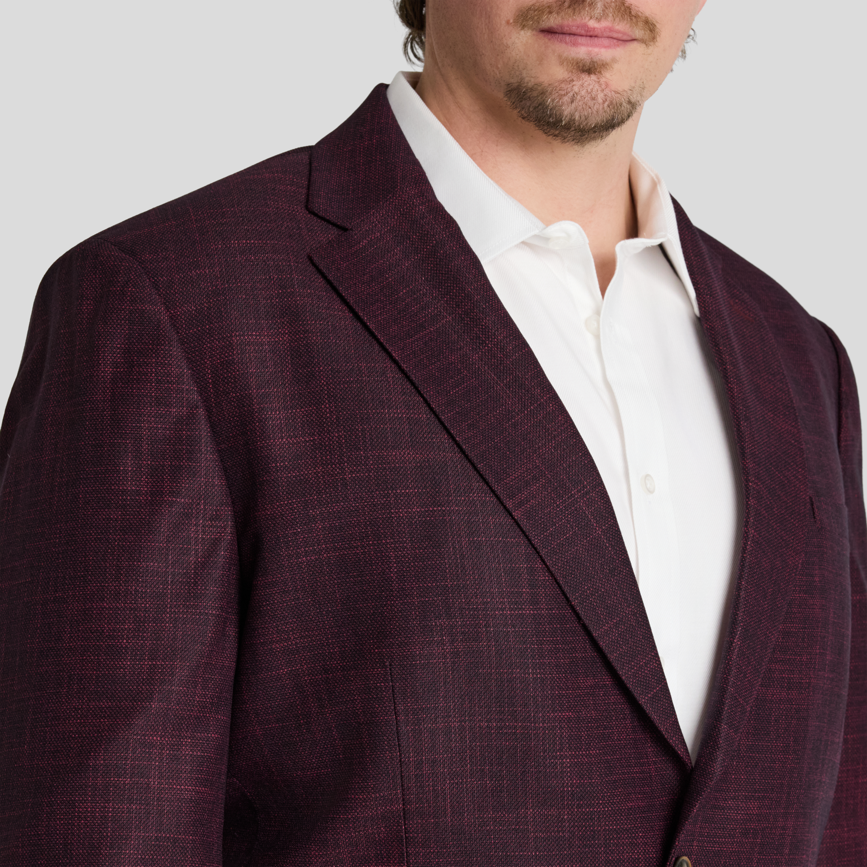 Burgundy Elias Textured Blazer