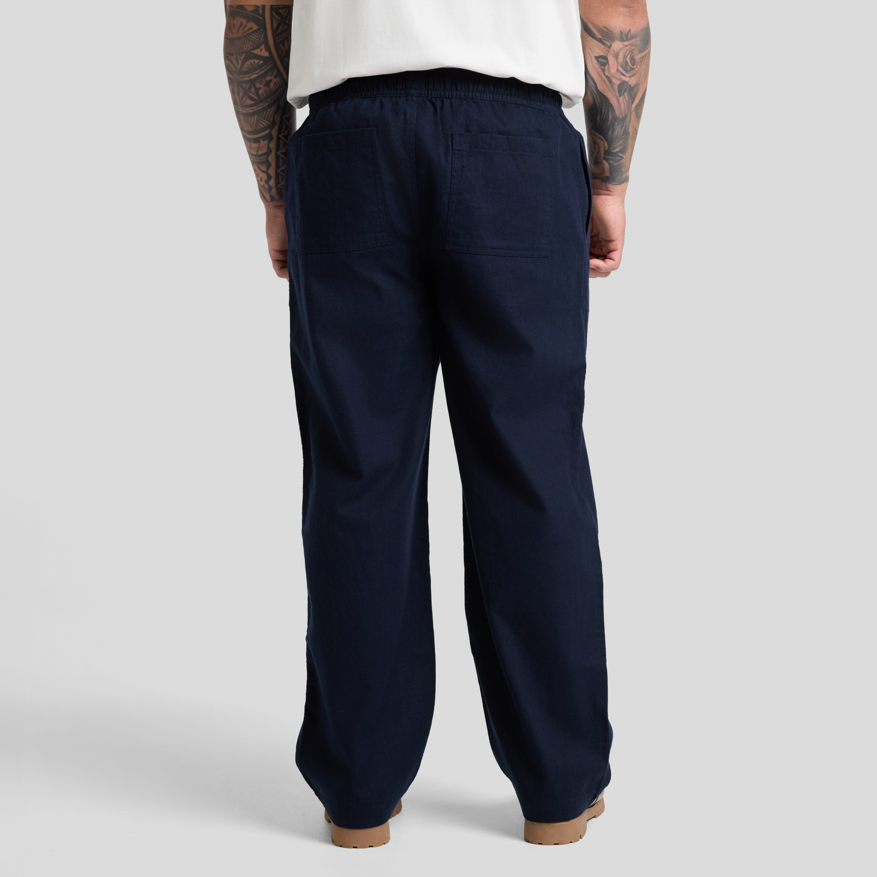 Ink Shoreline Linen Pant