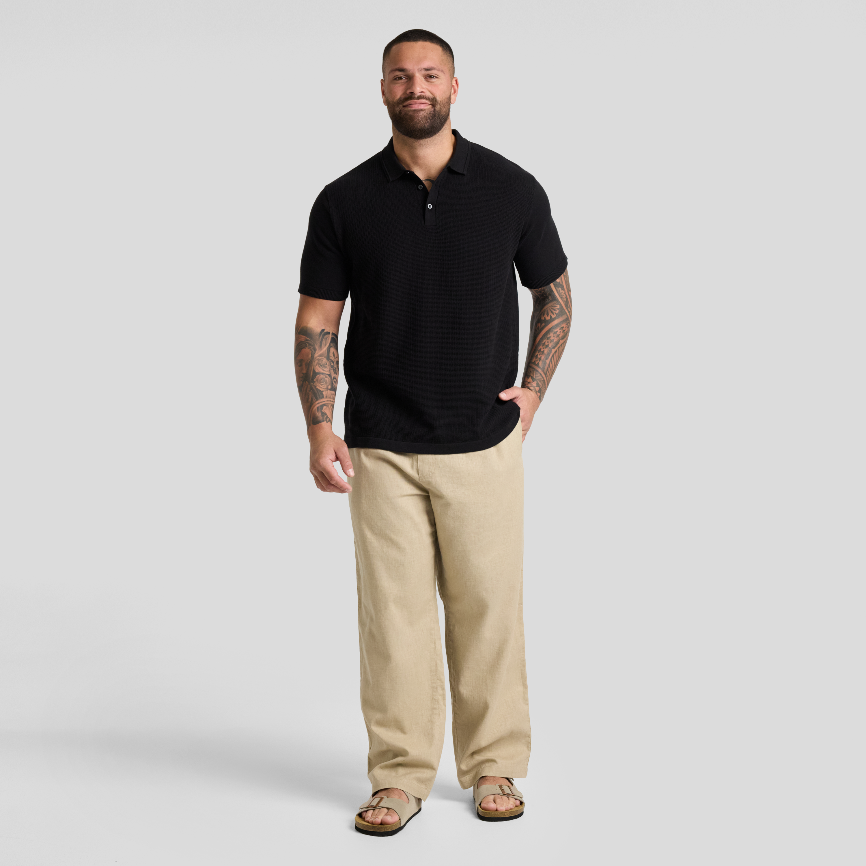 Straw Shoreline Linen Pant