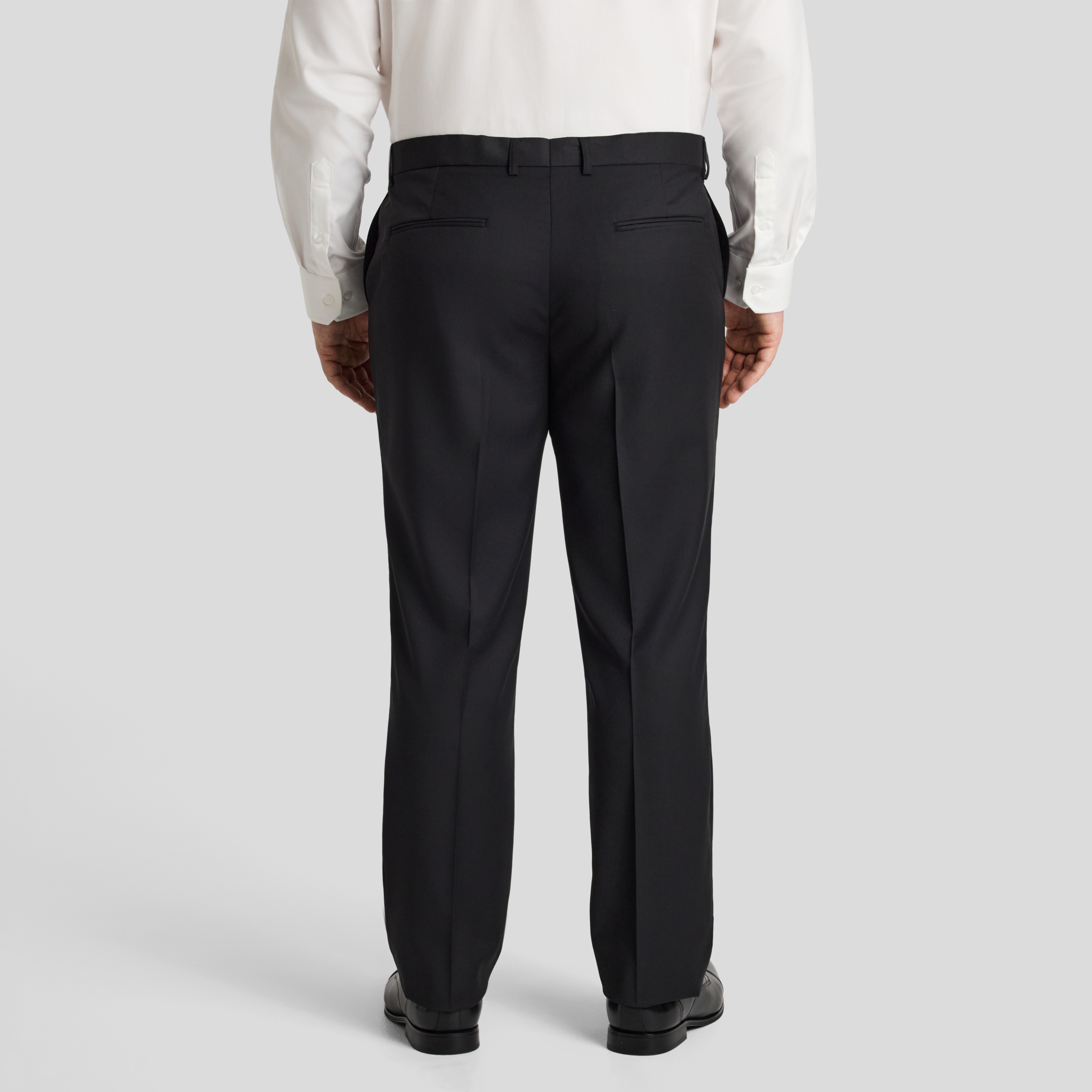 Black Baxter Wool Blend Dress Pant