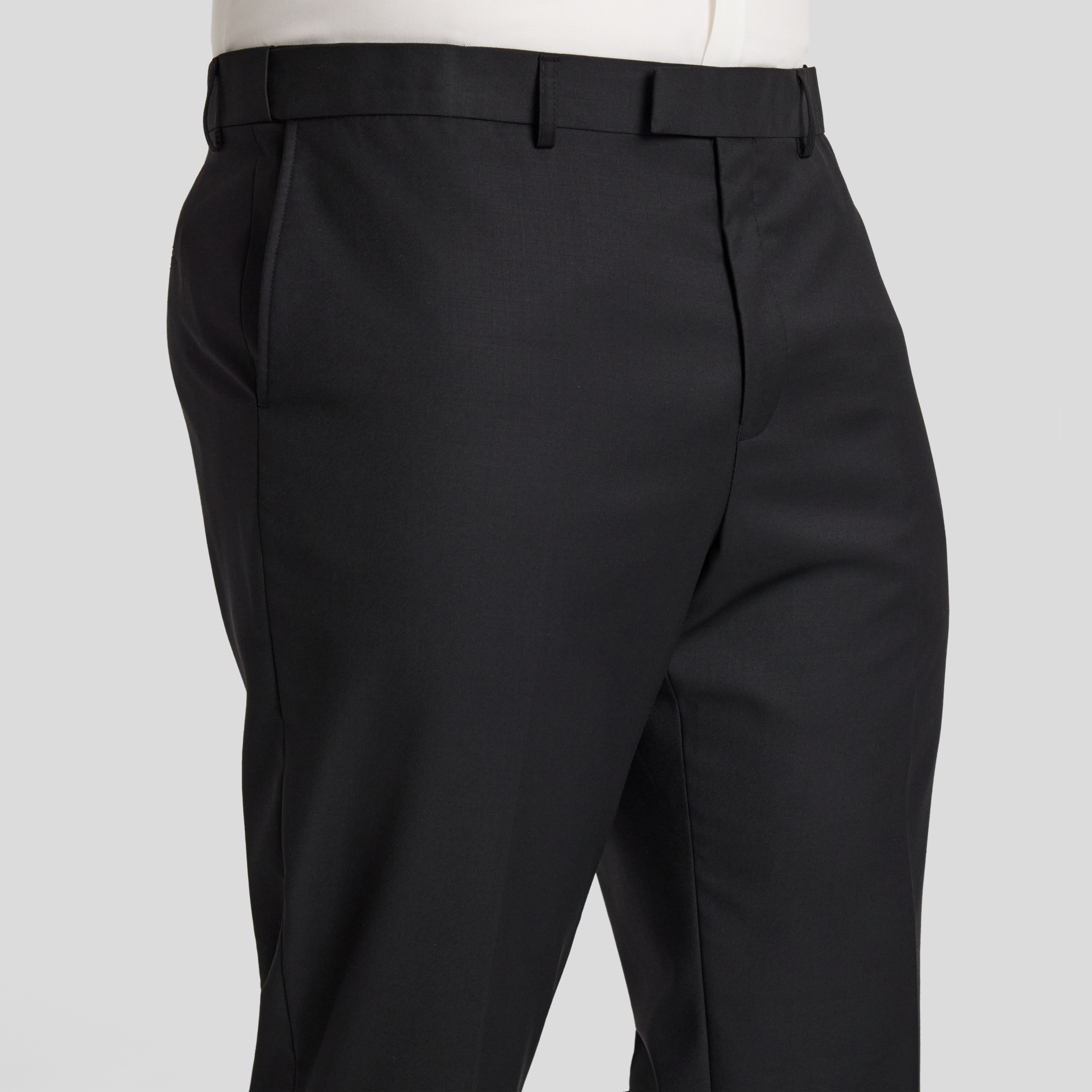 Black Baxter Wool Blend Dress Pant