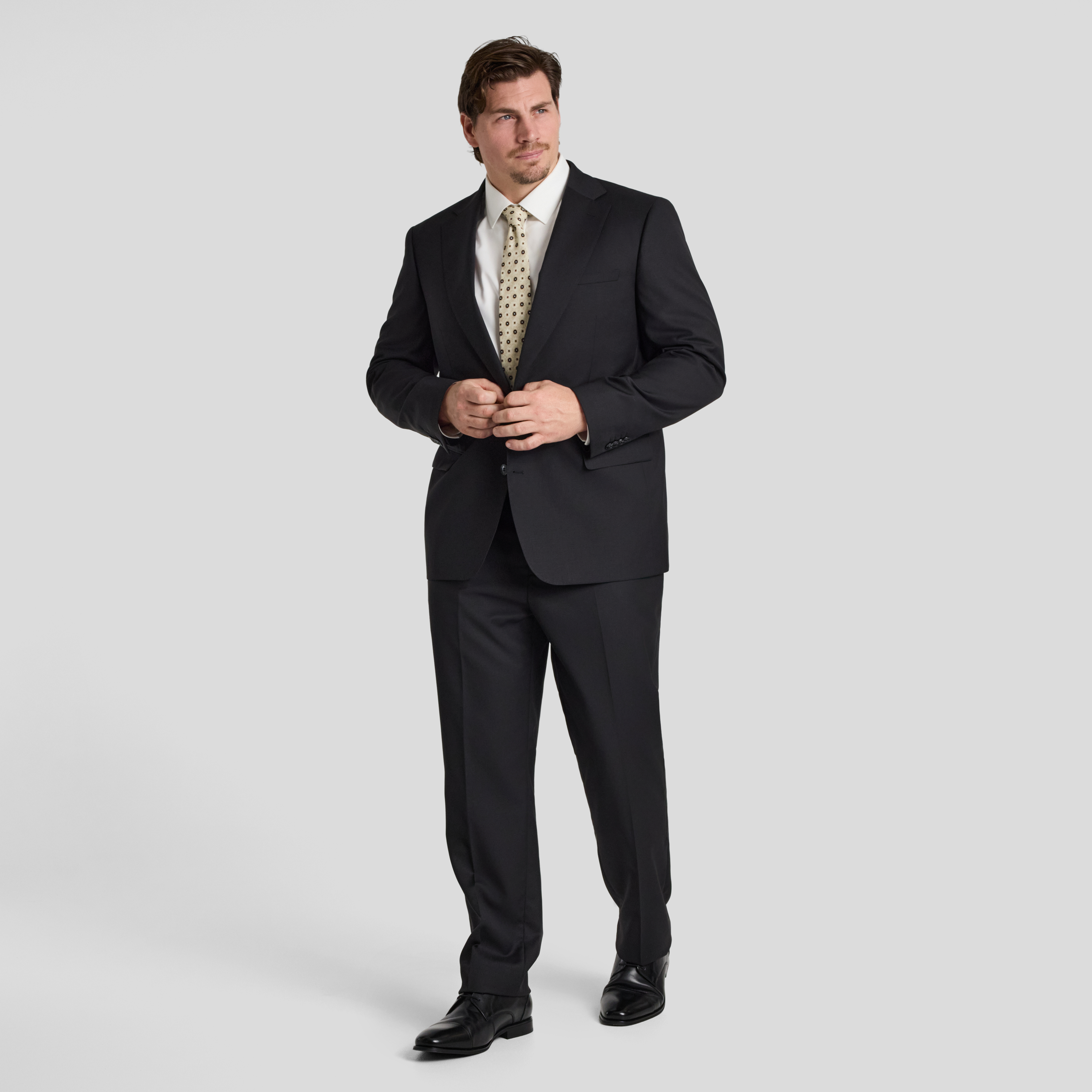 Black Baxter Wool Blend Dress Pant