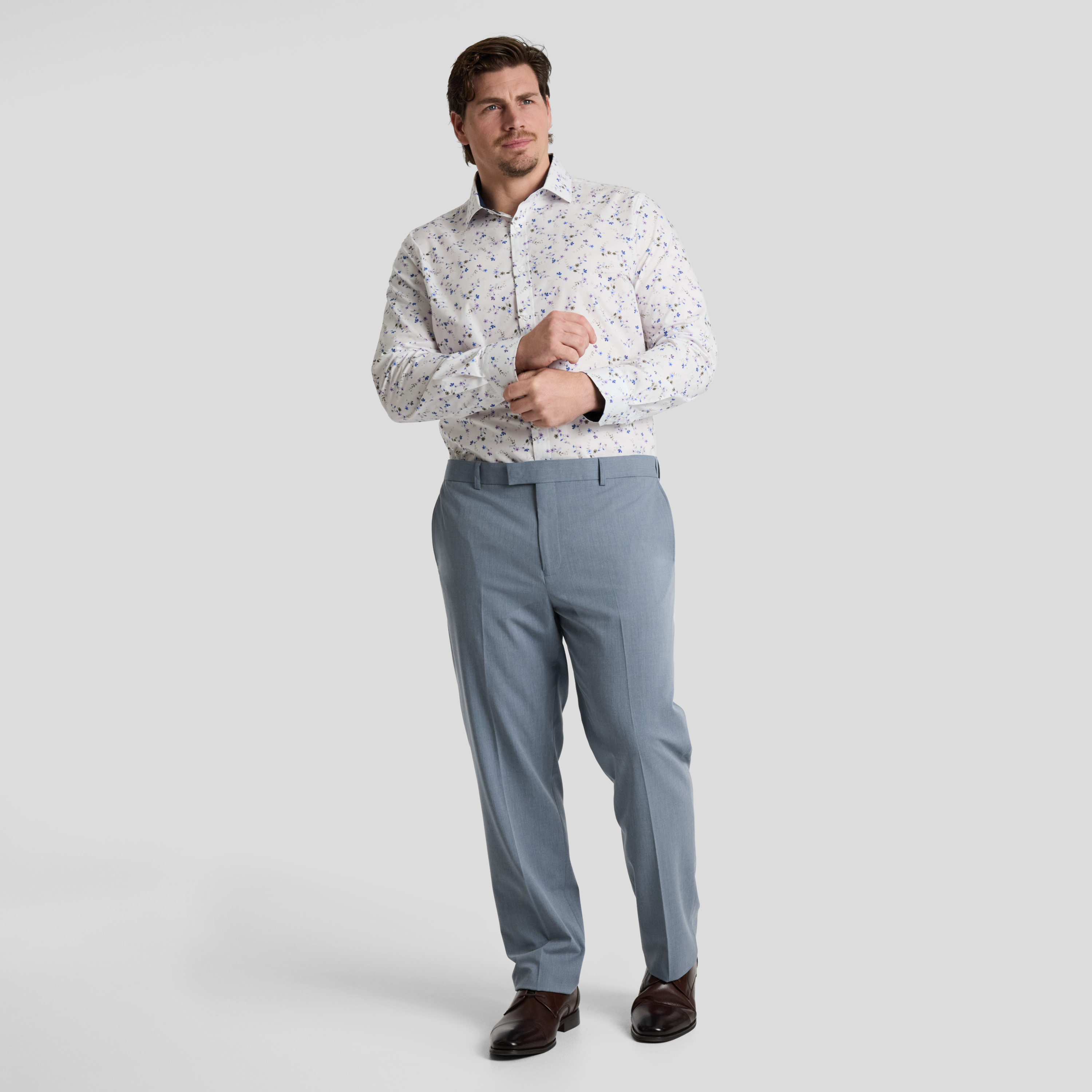 Dusty Blue Arnie Stretch Dress Pant