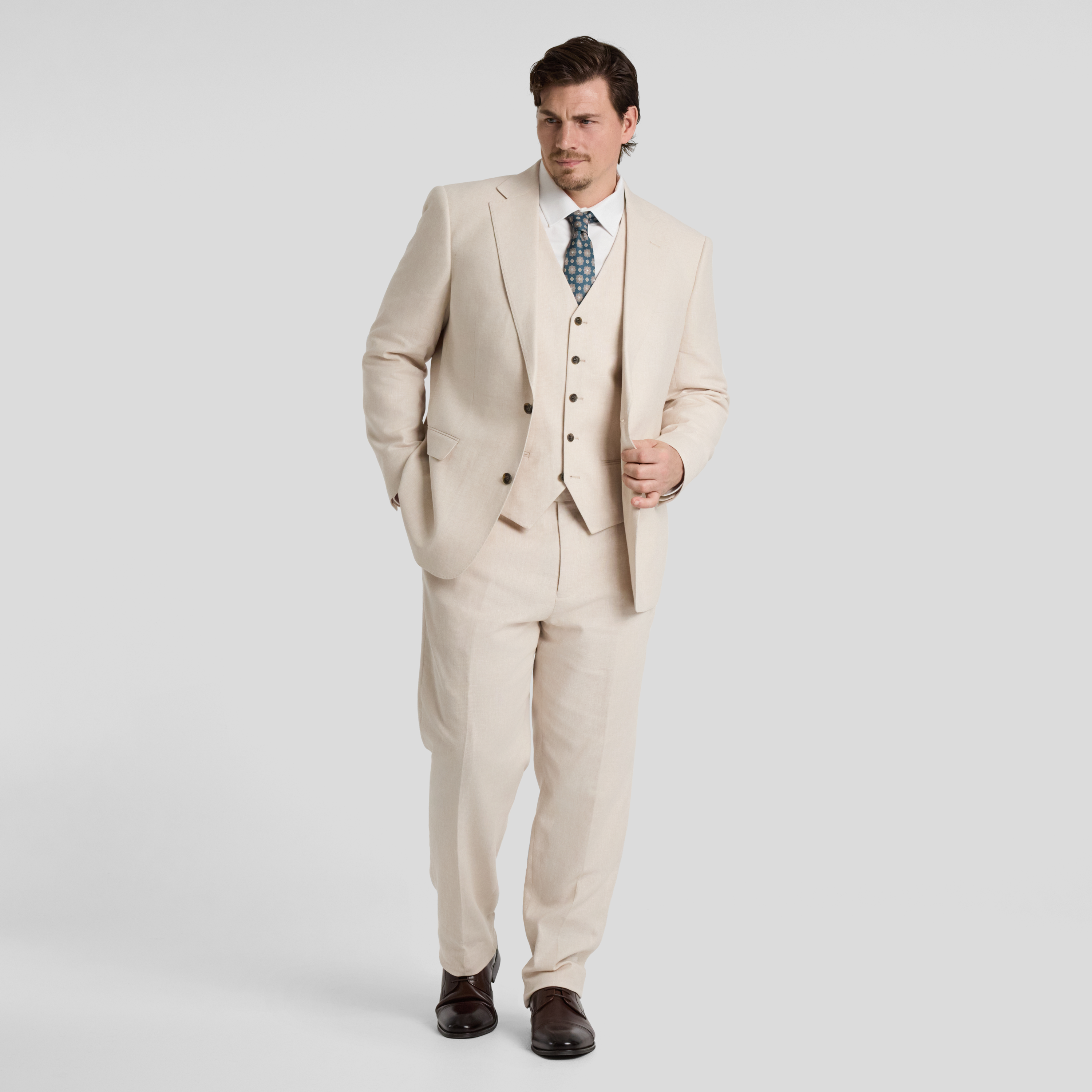 Sand Hugo Linen Blend Dress Pant