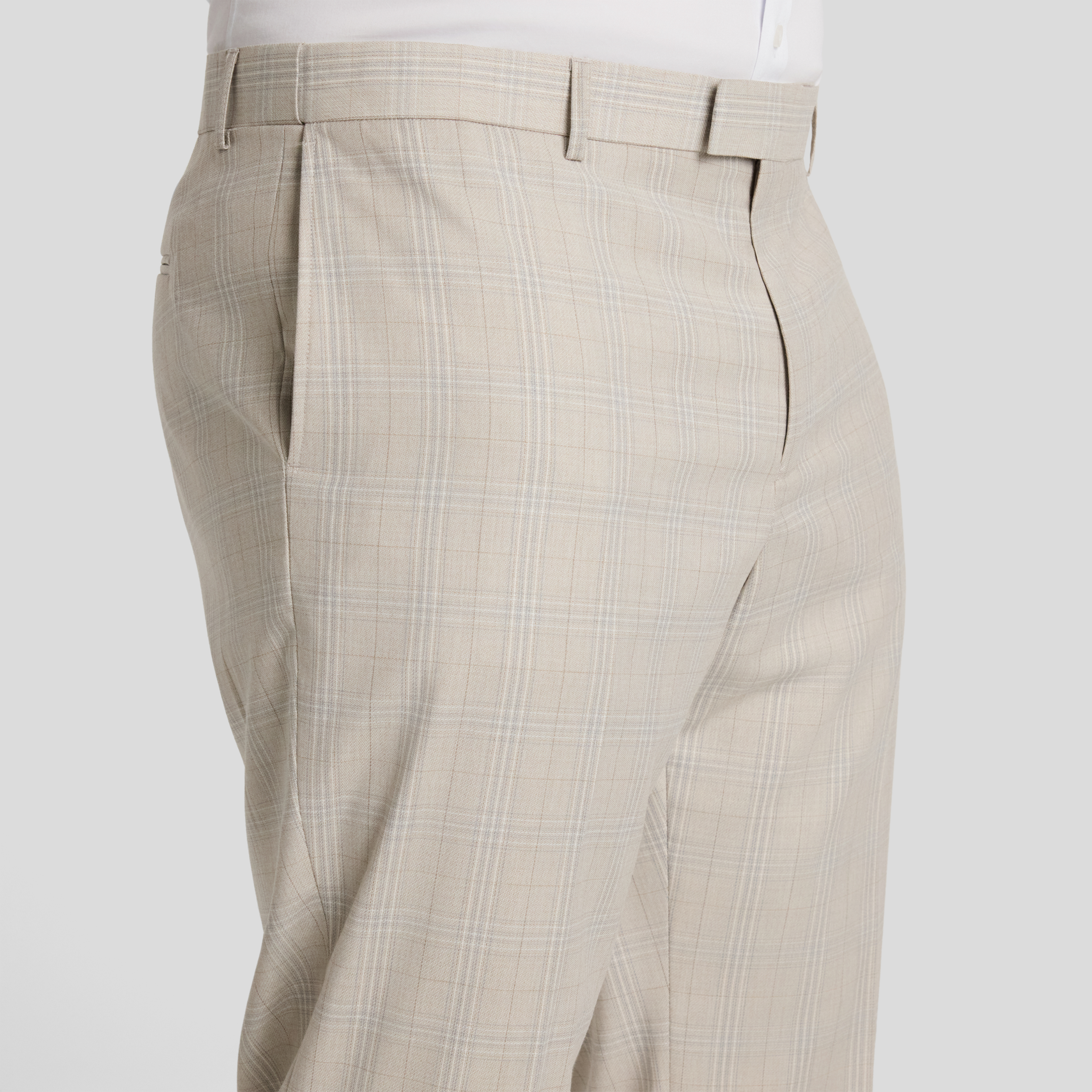 Stone Baker Check Dress Pant