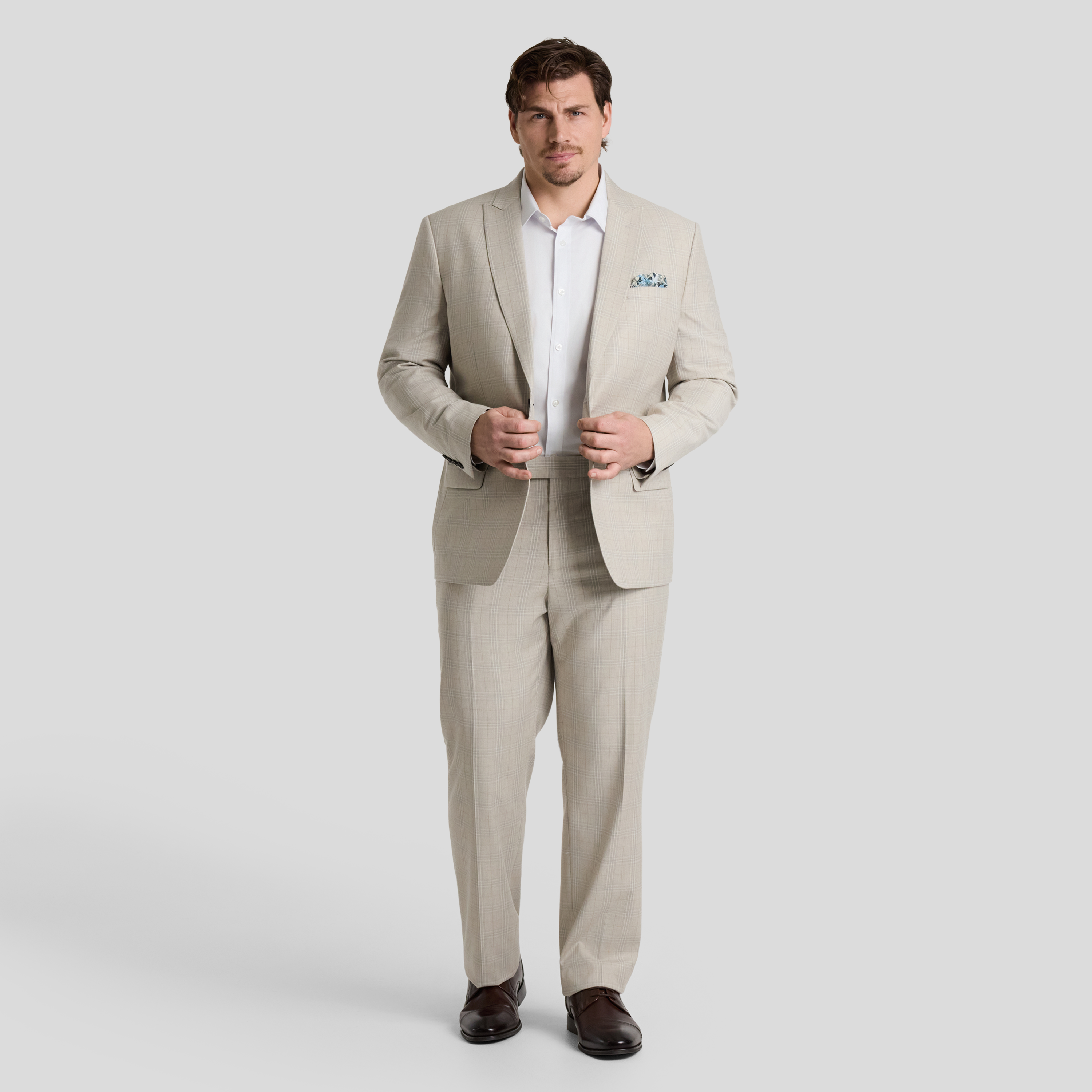 Stone Baker Check Dress Pant