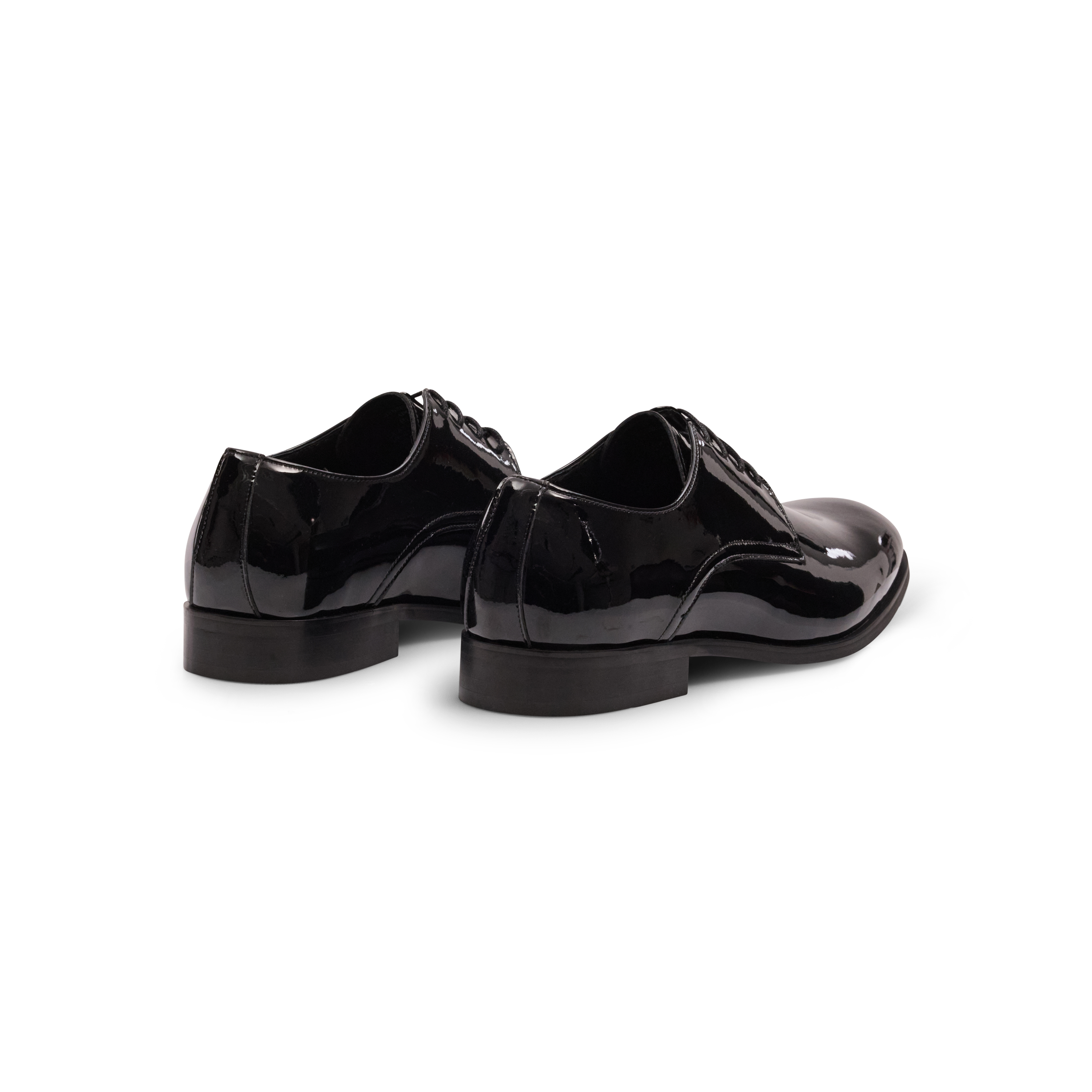 Black James Wide Patent Dress Shoe