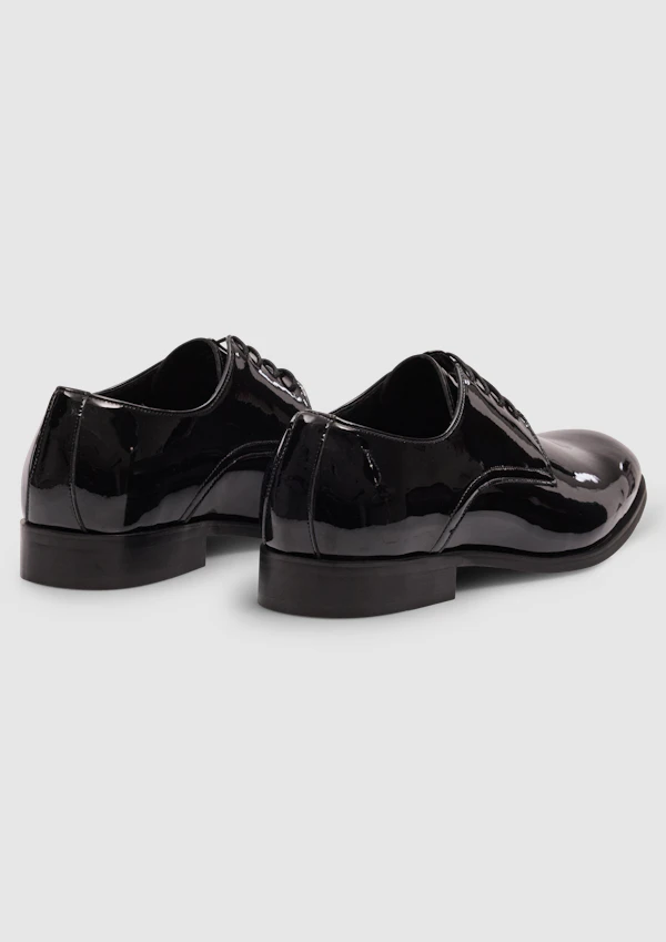 Black James Wide Patent Dress Shoe