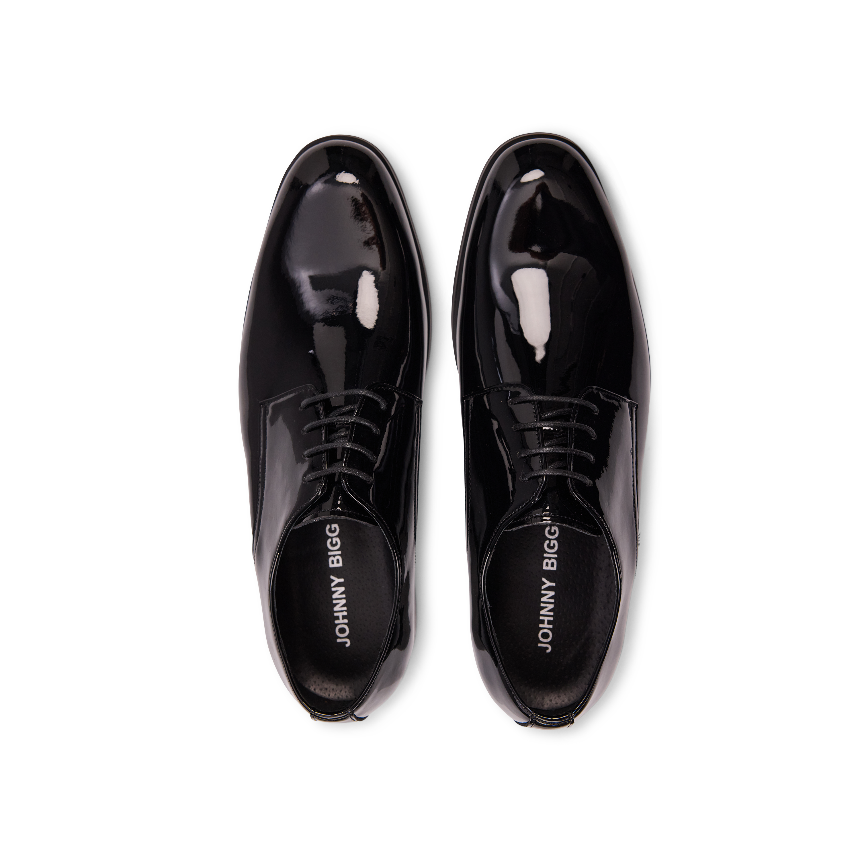 Black James Wide Patent Dress Shoe