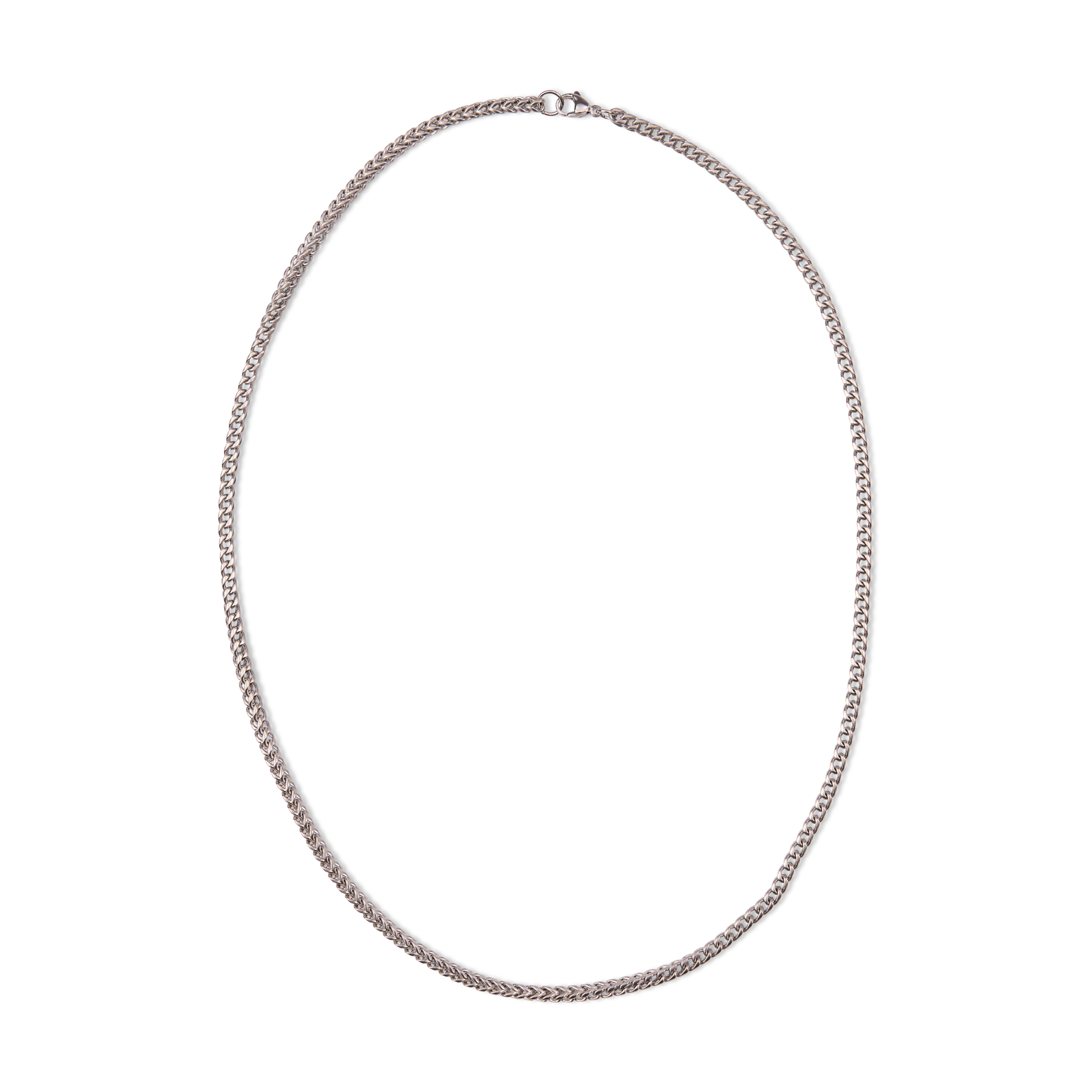 Silver Box Chain Necklace