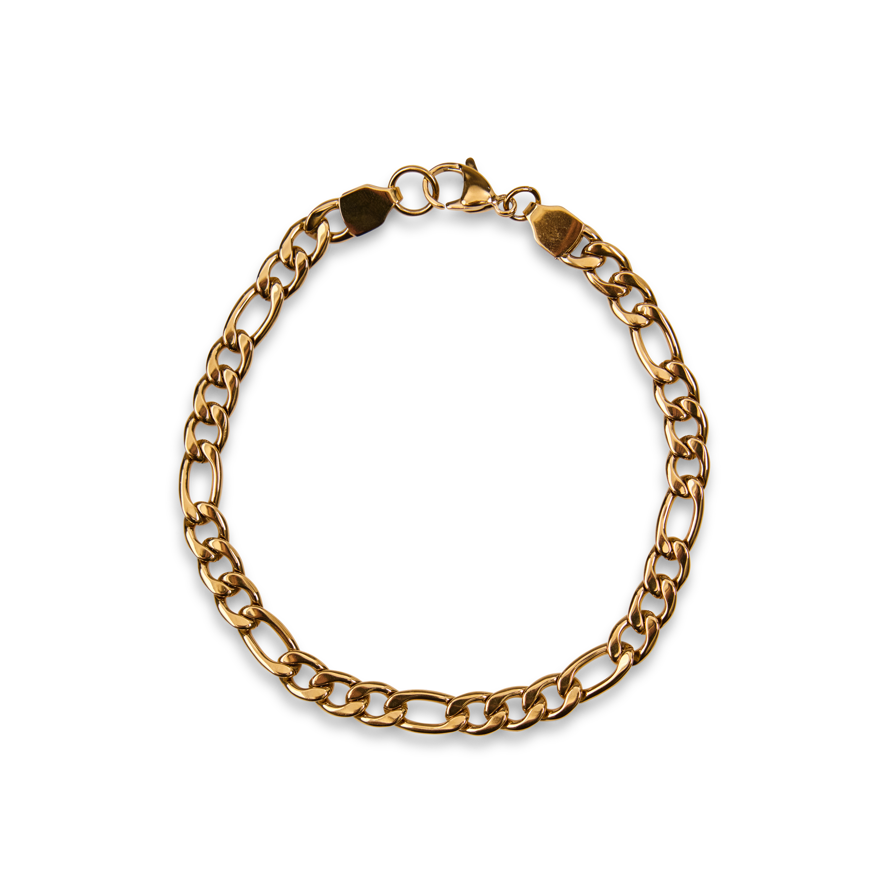 Gold Figaro Chain Bracelet