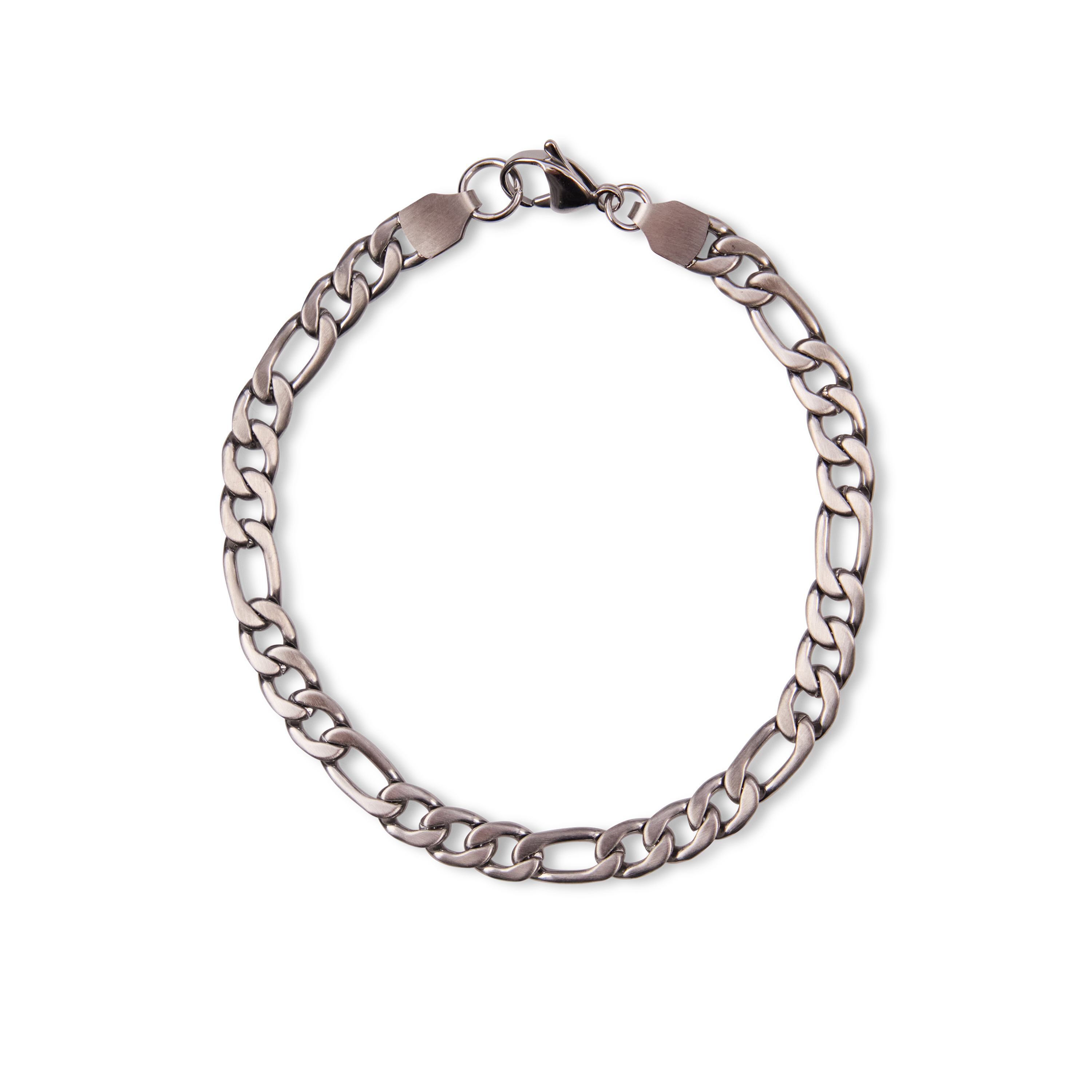 Silver Figaro Chain Bracelet