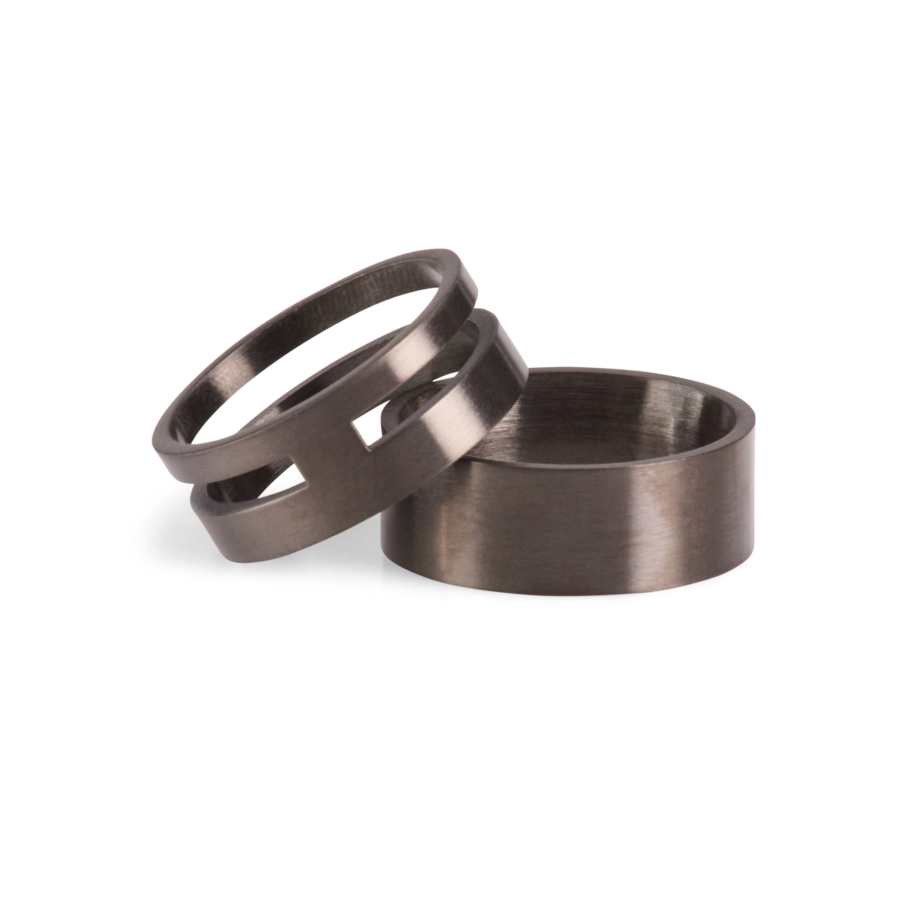Gunmetal Ring 2Pk