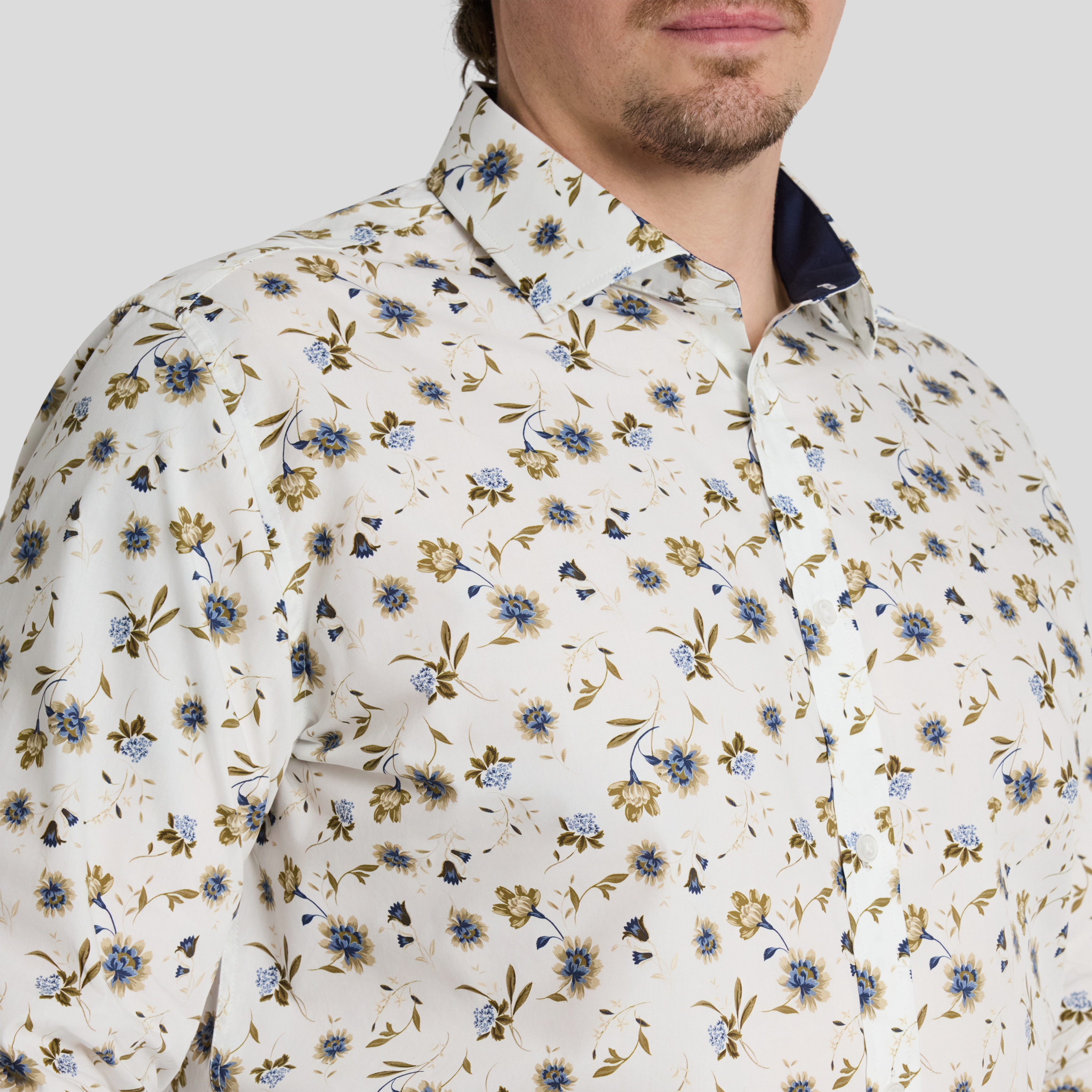 White Baillie Floral Shirt