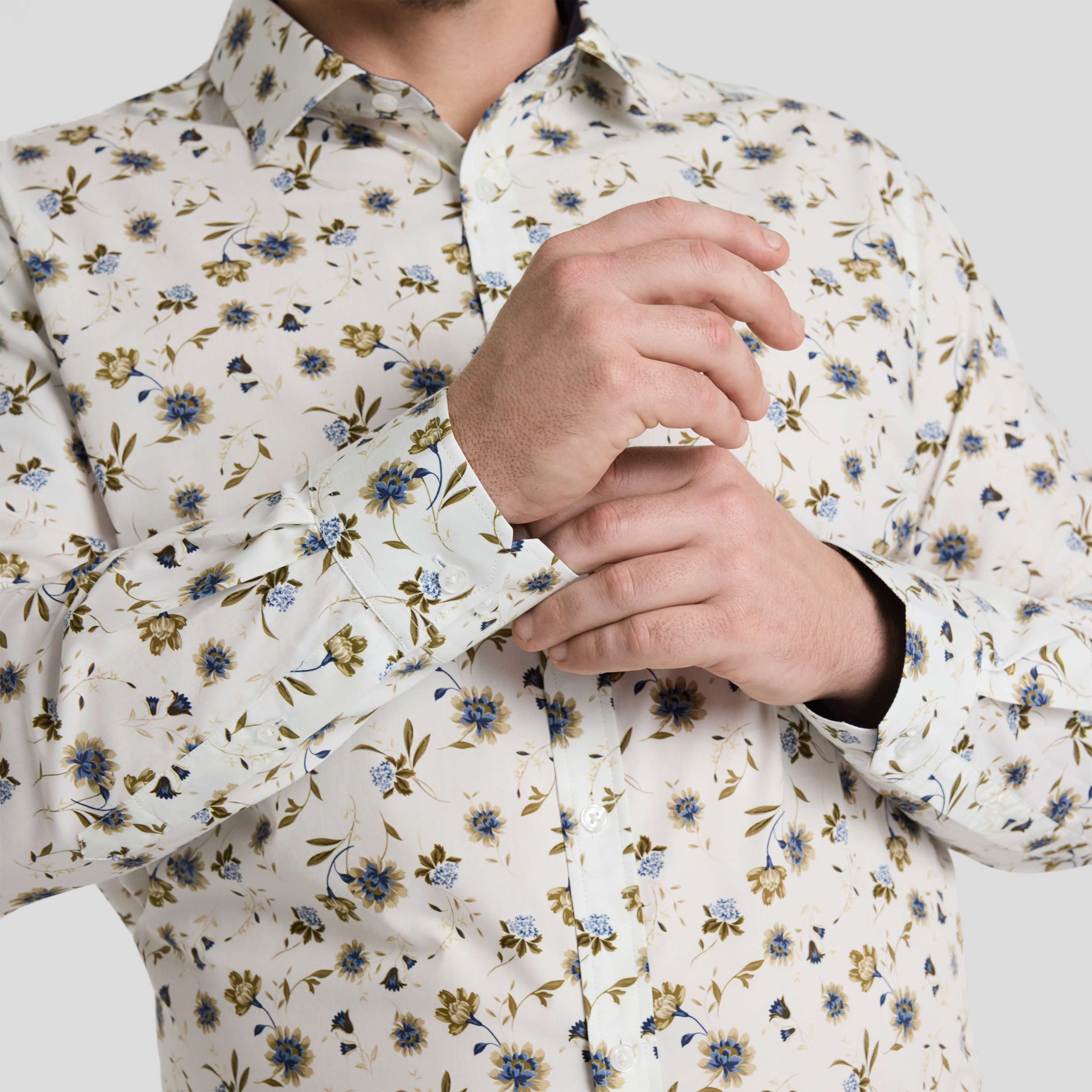 White Baillie Floral Shirt