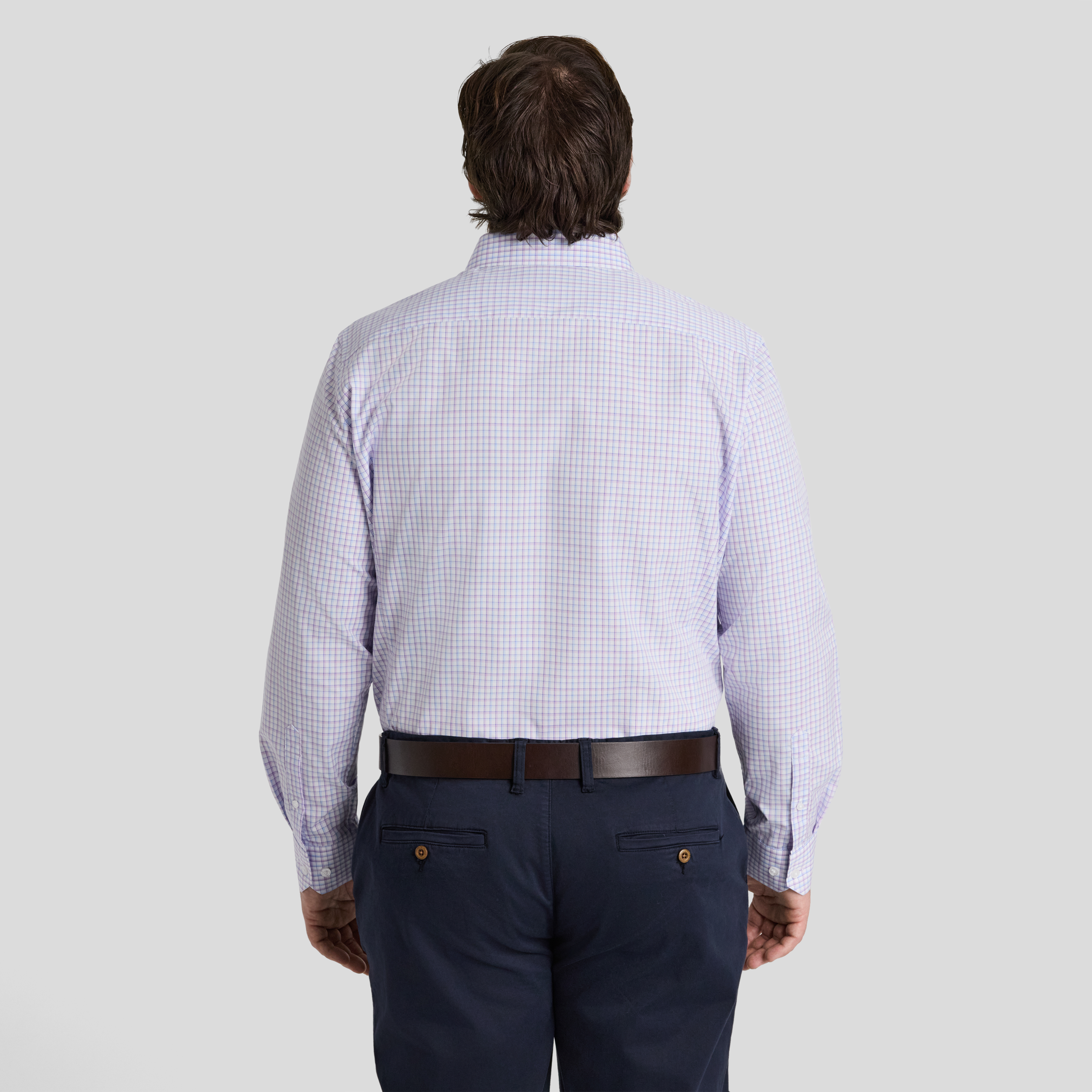 Pink Luca Check Easycare Shirt