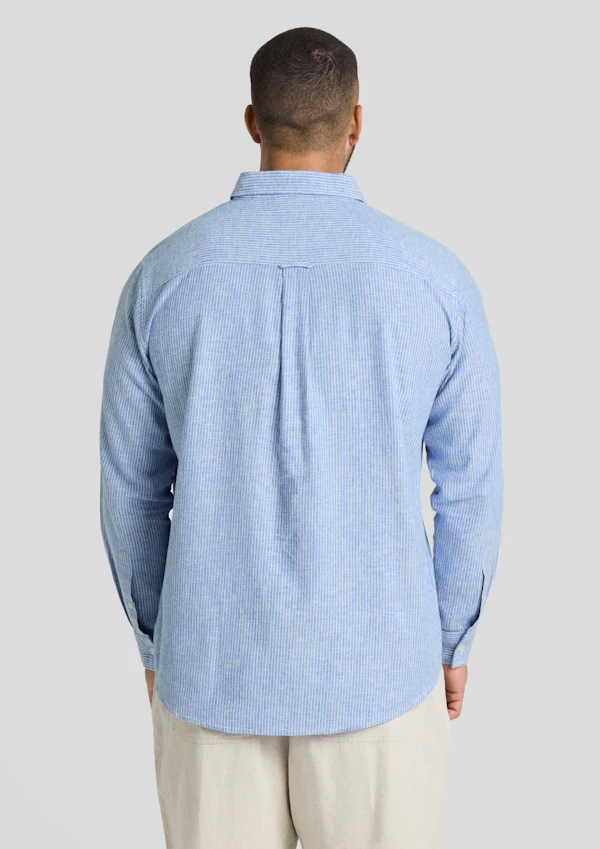 Blue Beau Casual Stripe Shirt