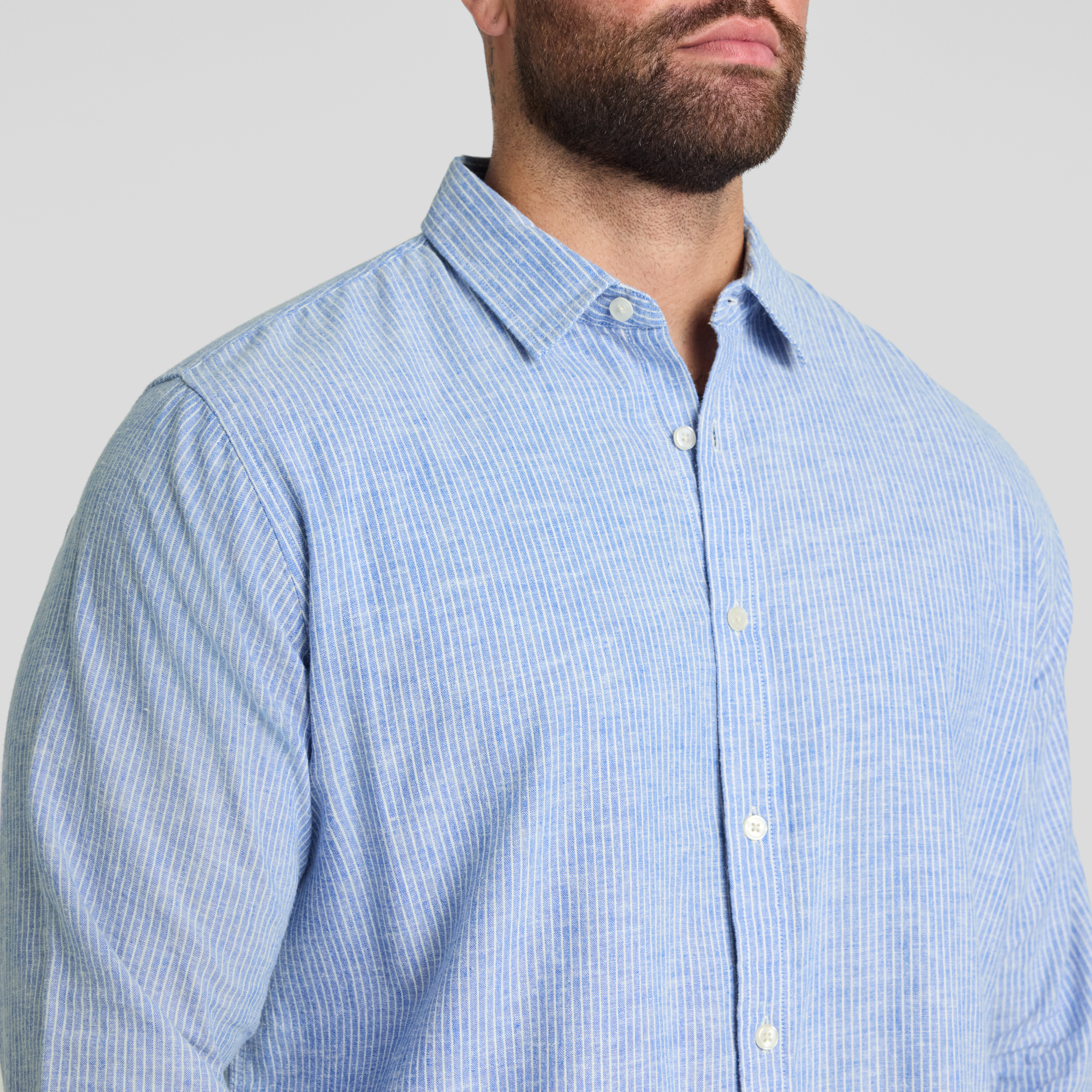 Blue Beau Casual Stripe Shirt
