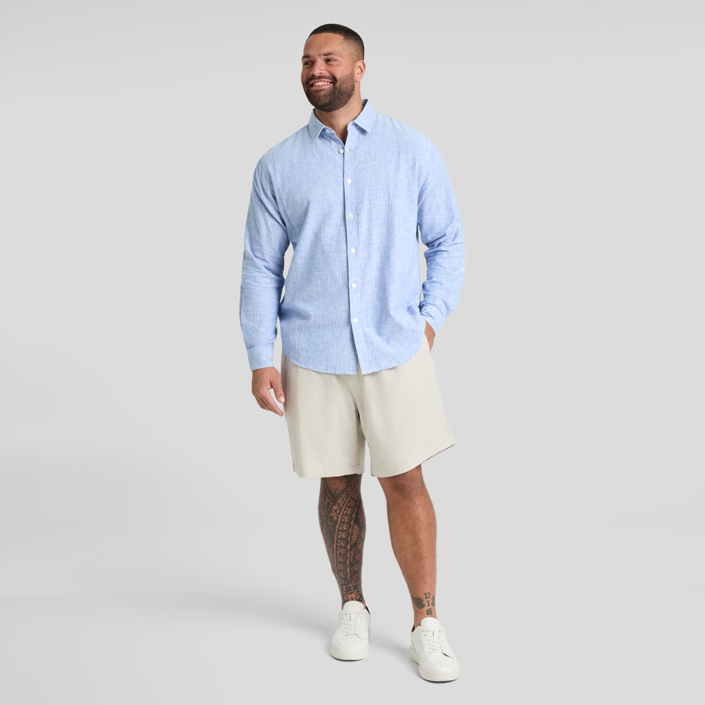 Blue Beau Casual Stripe Shirt