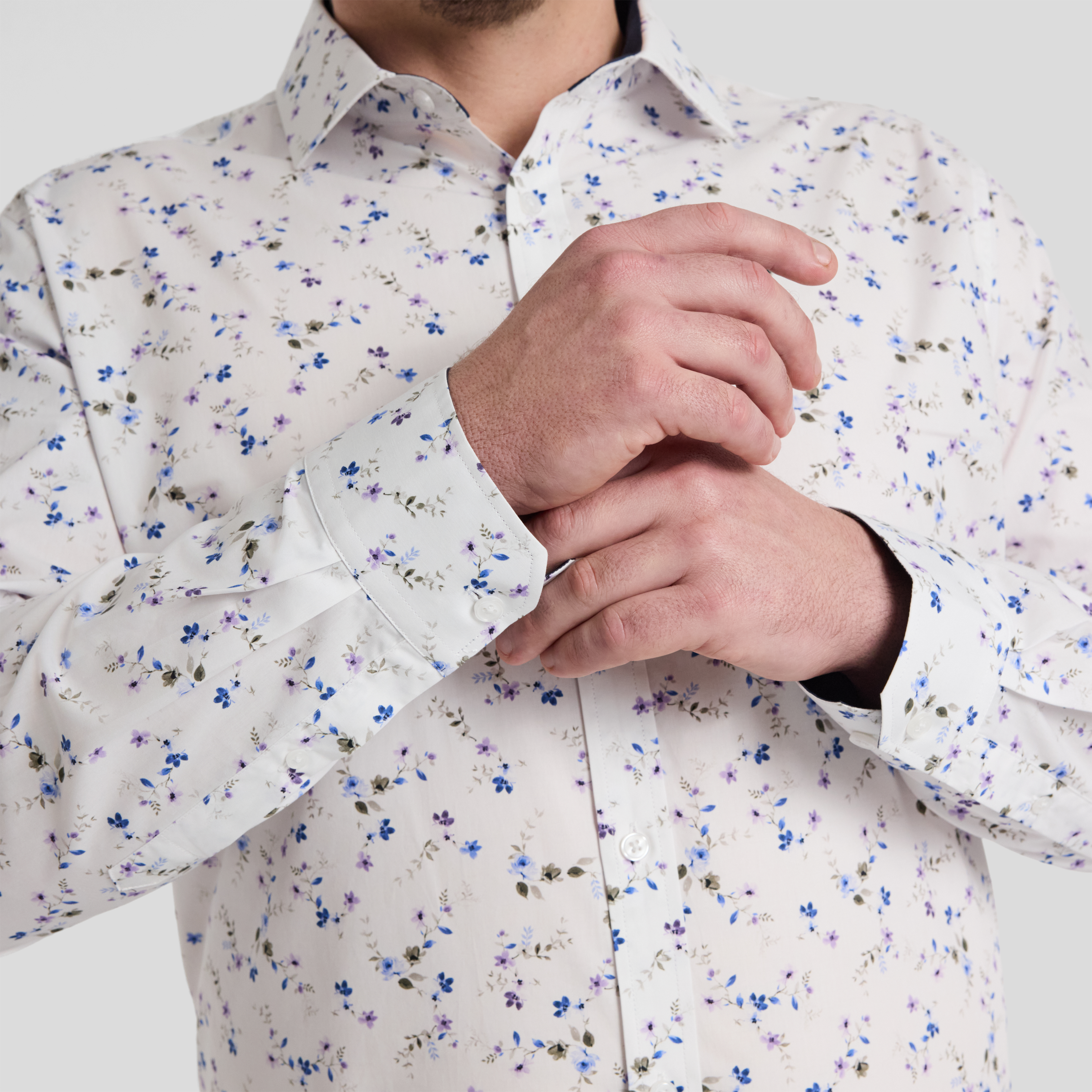 White Bastian Floral Shirt