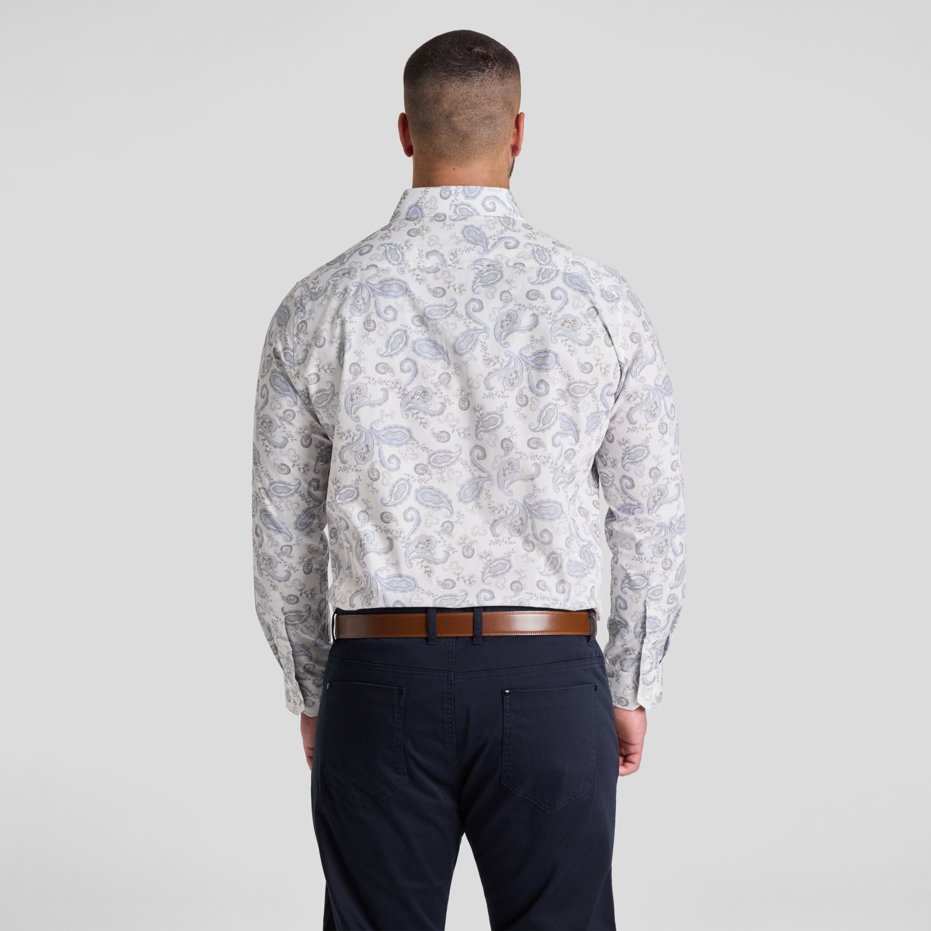 White Hamilton Paisley Shirt