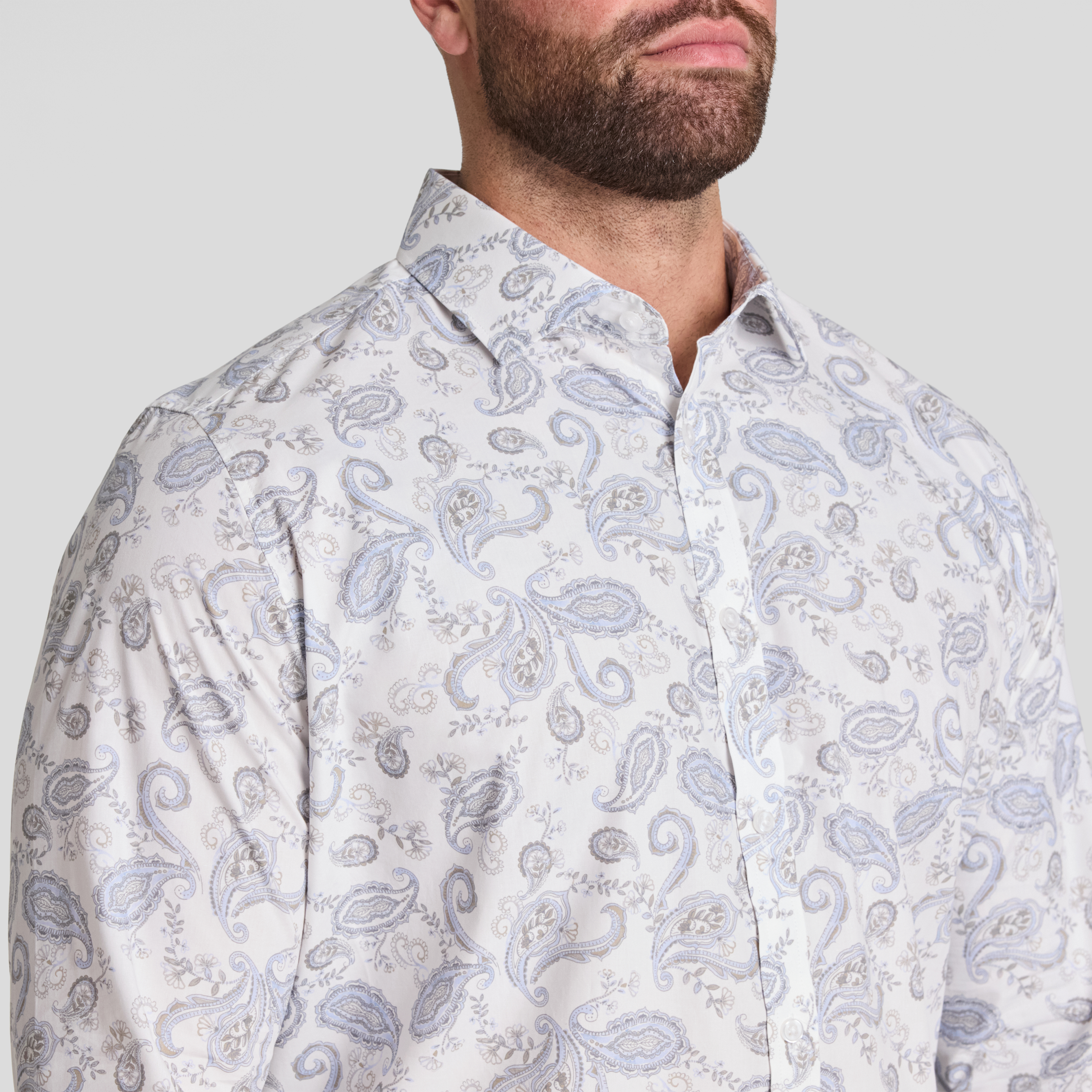 White Hamilton Paisley Shirt