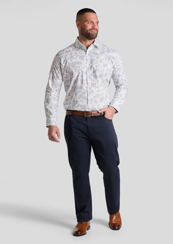 White Hamilton Paisley Shirt