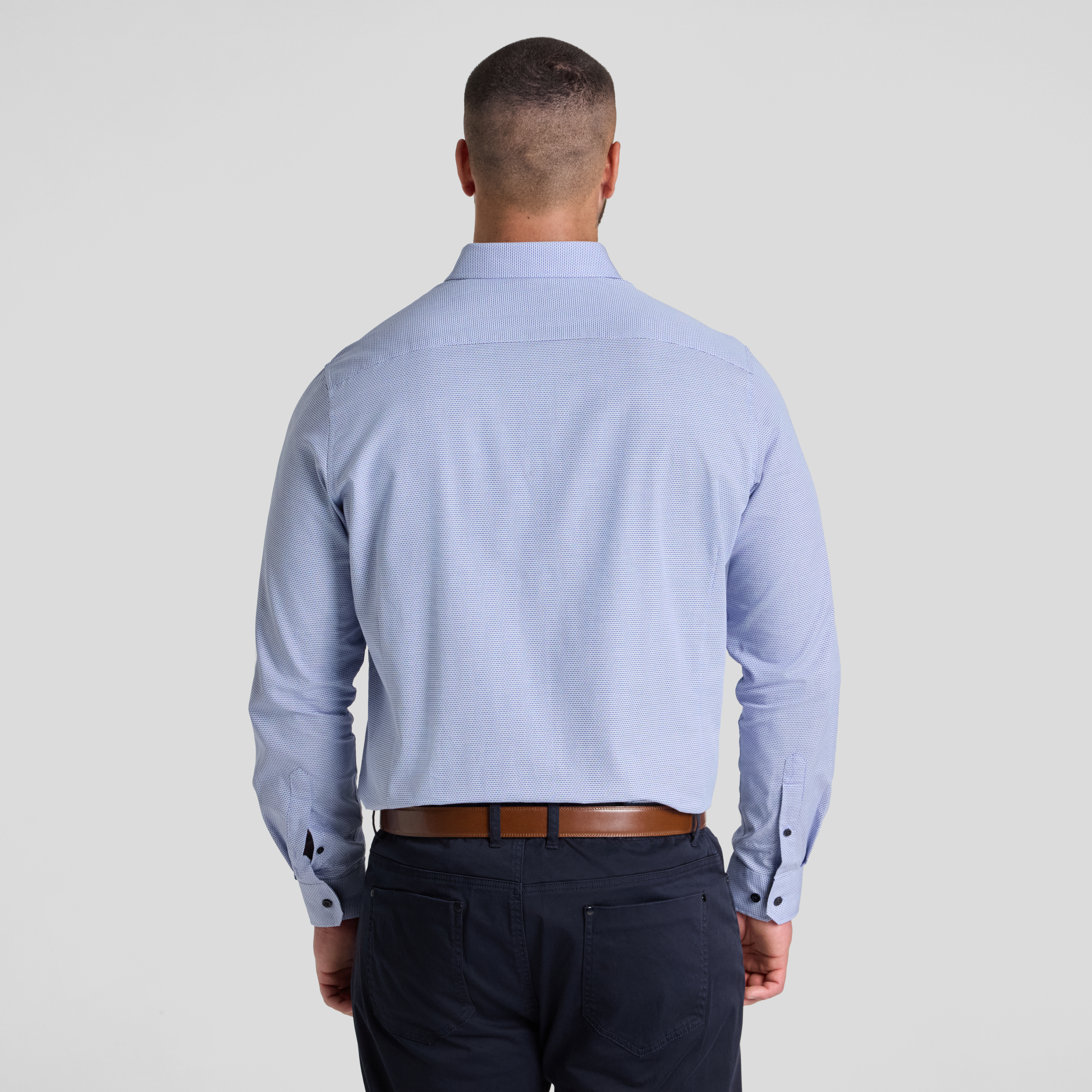 Blue Bentley Dobby Smart Shirt