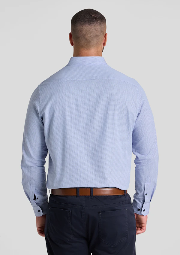 Blue Bentley Dobby Smart Shirt