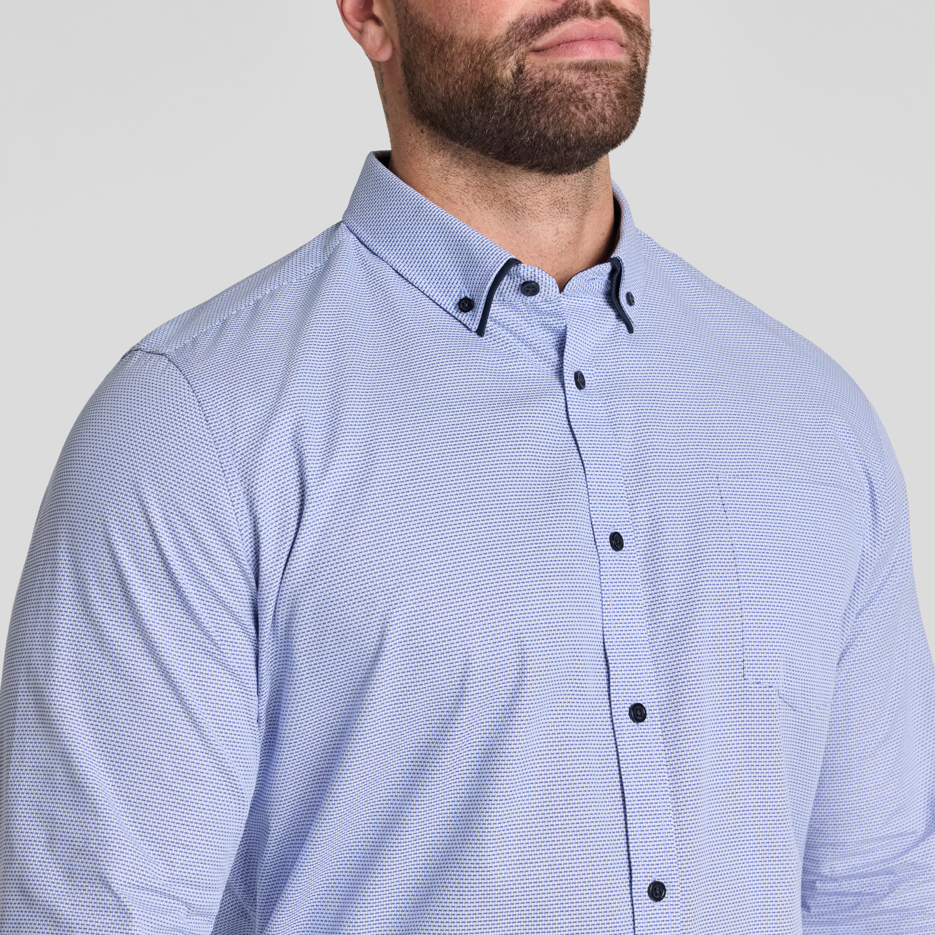 Blue Bentley Dobby Smart Shirt