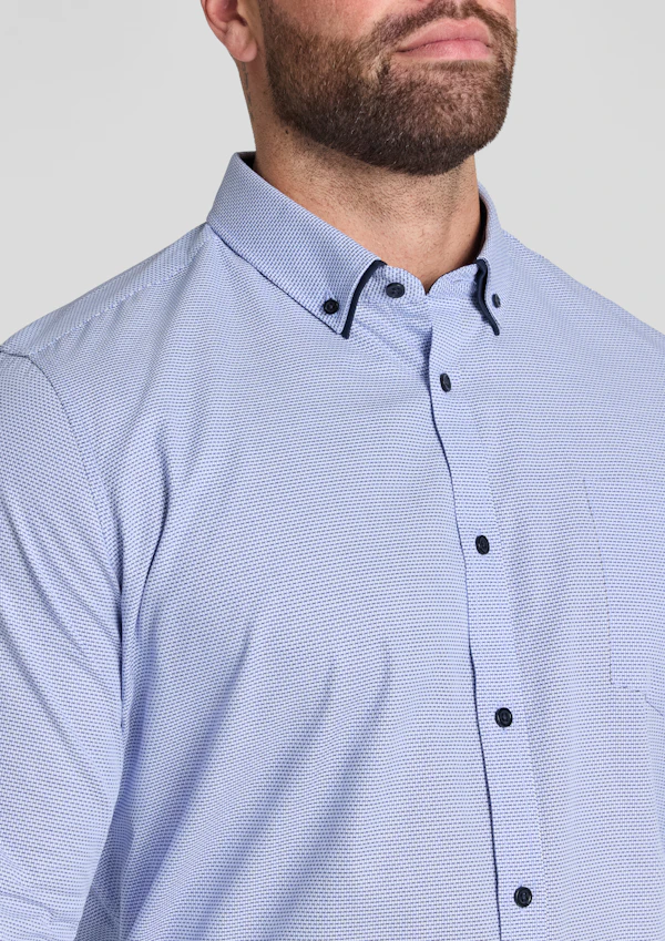 Blue Bentley Dobby Smart Shirt