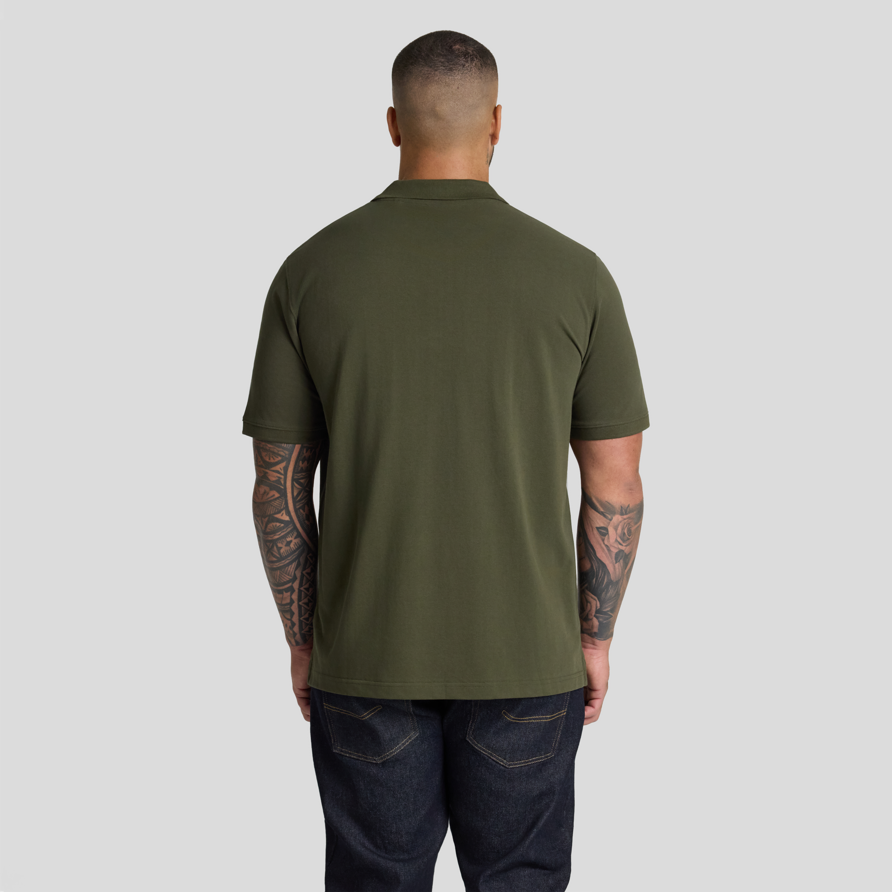 Olive Asher Pique Polo