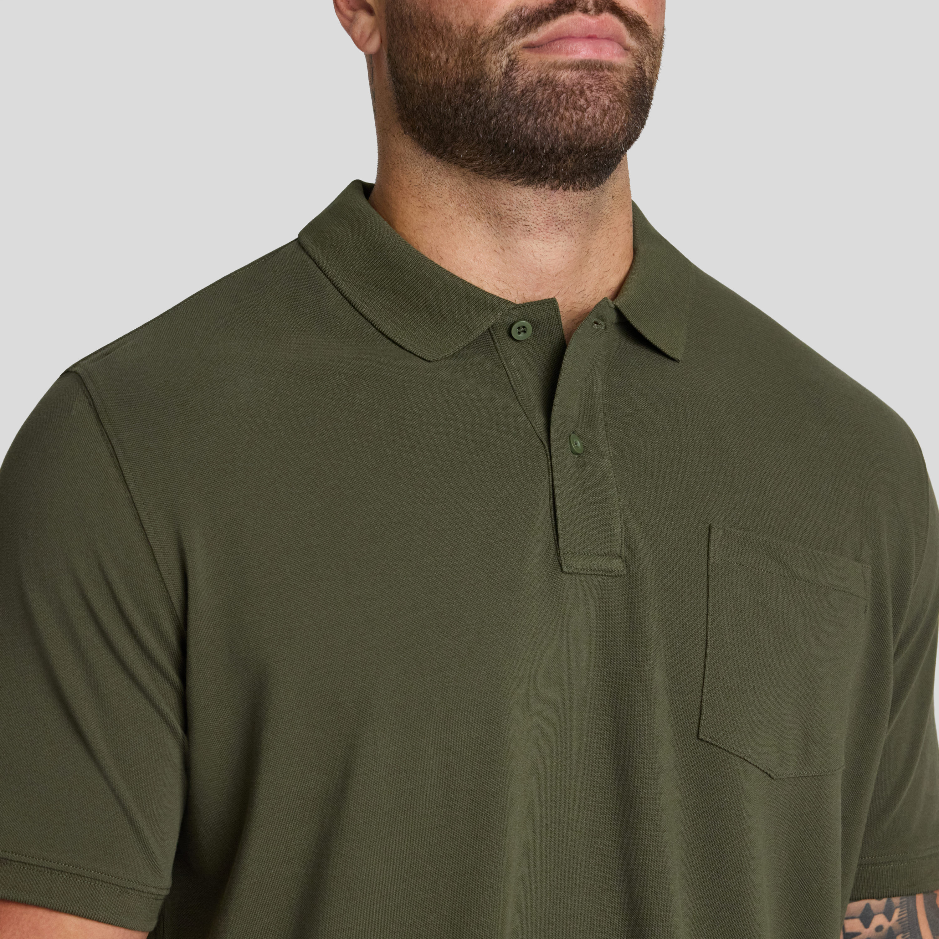 Olive Asher Pique Polo