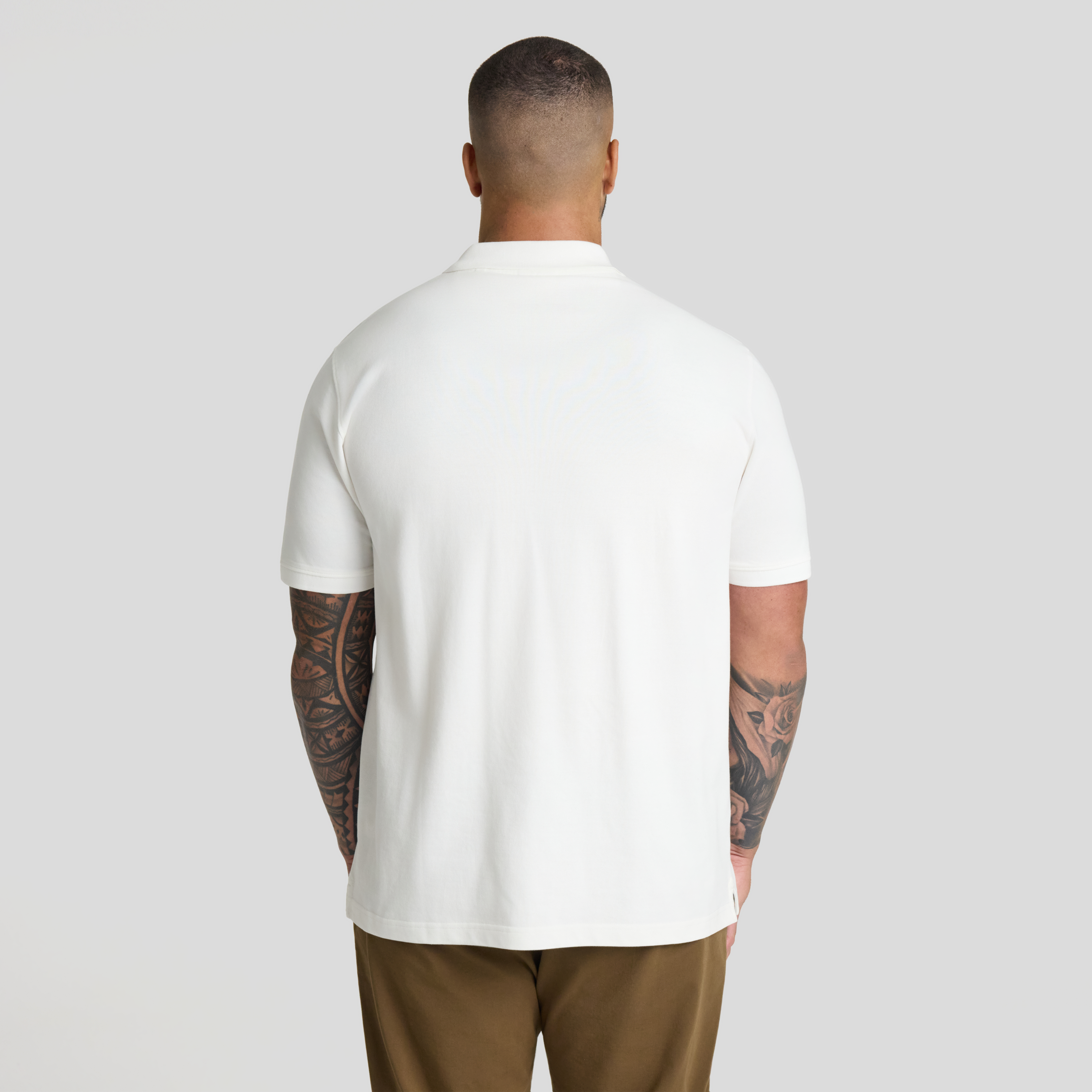 White Asher Pique Polo