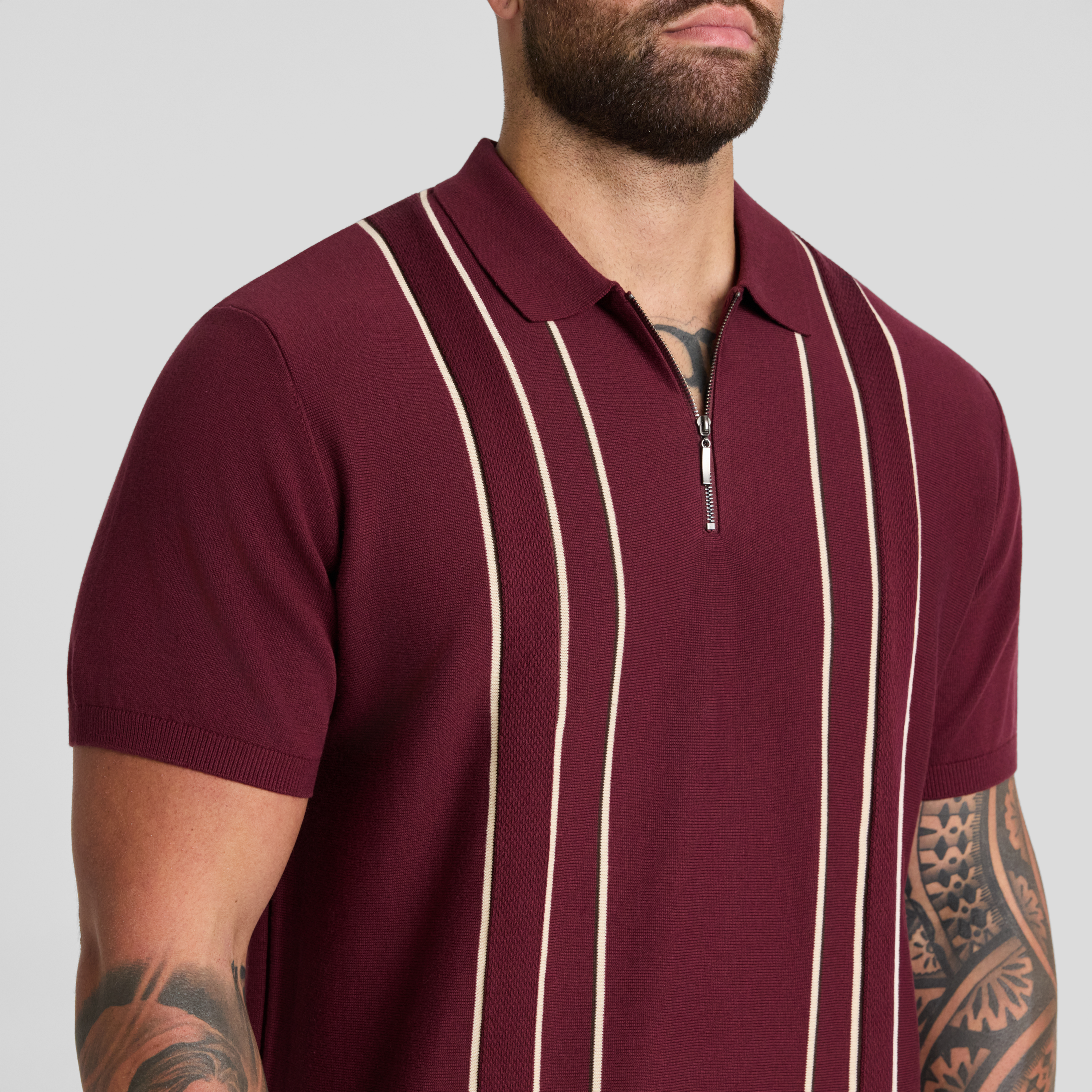 Chandler Stripe Knit Polo