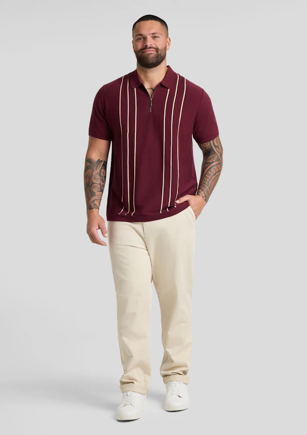Chandler Stripe Knit Polo