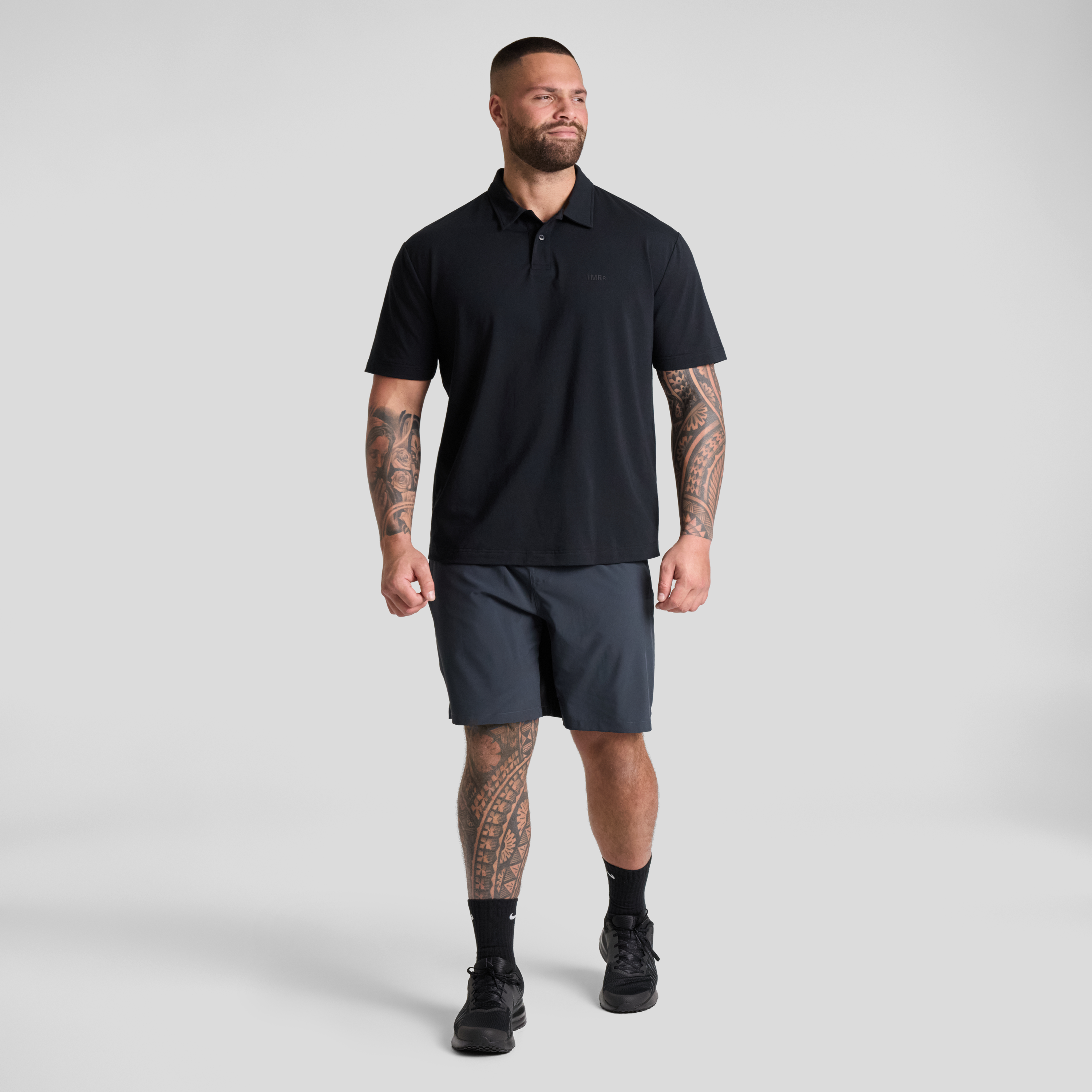 Black Tmr Active Everyday Polo