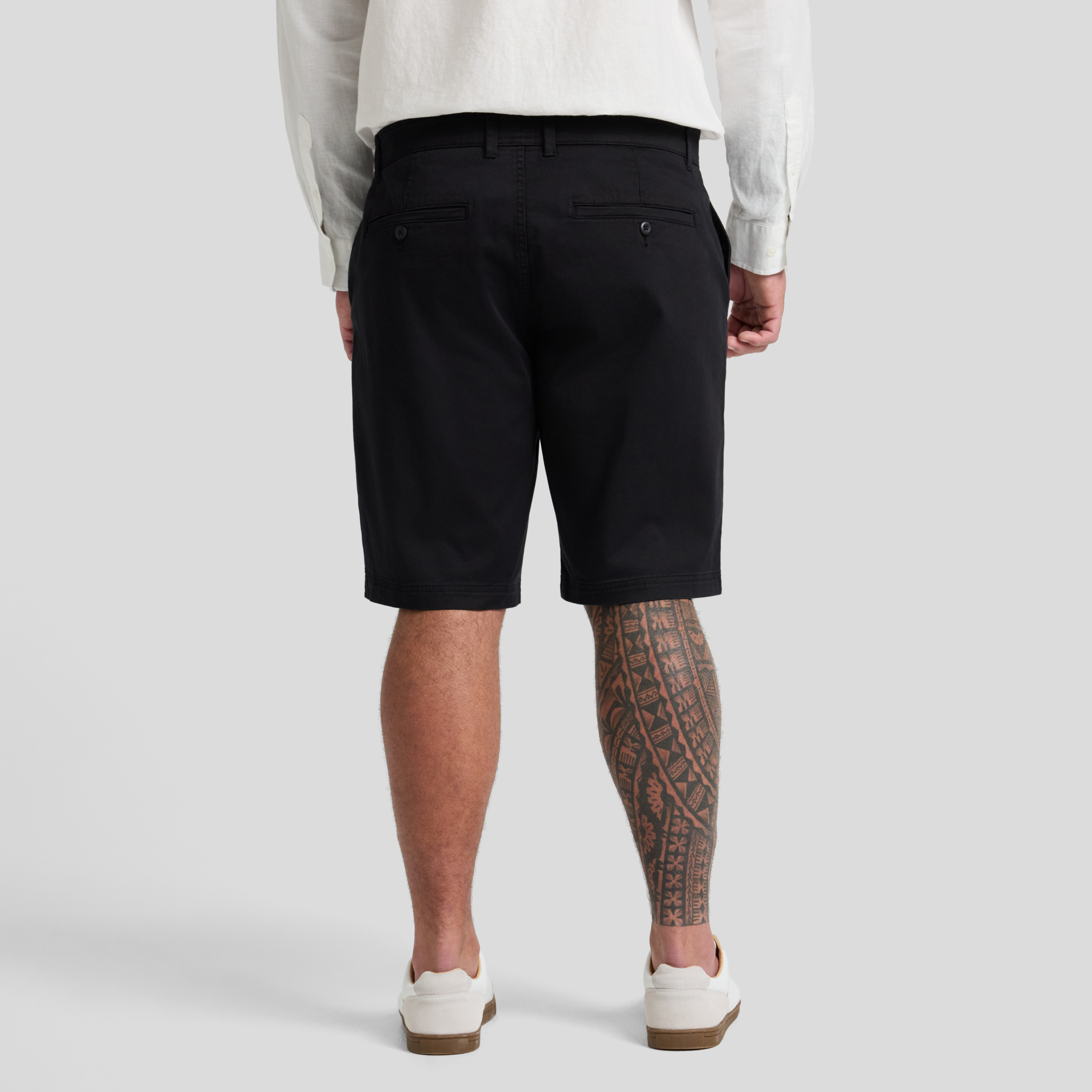 Black James Stretch Chino Short