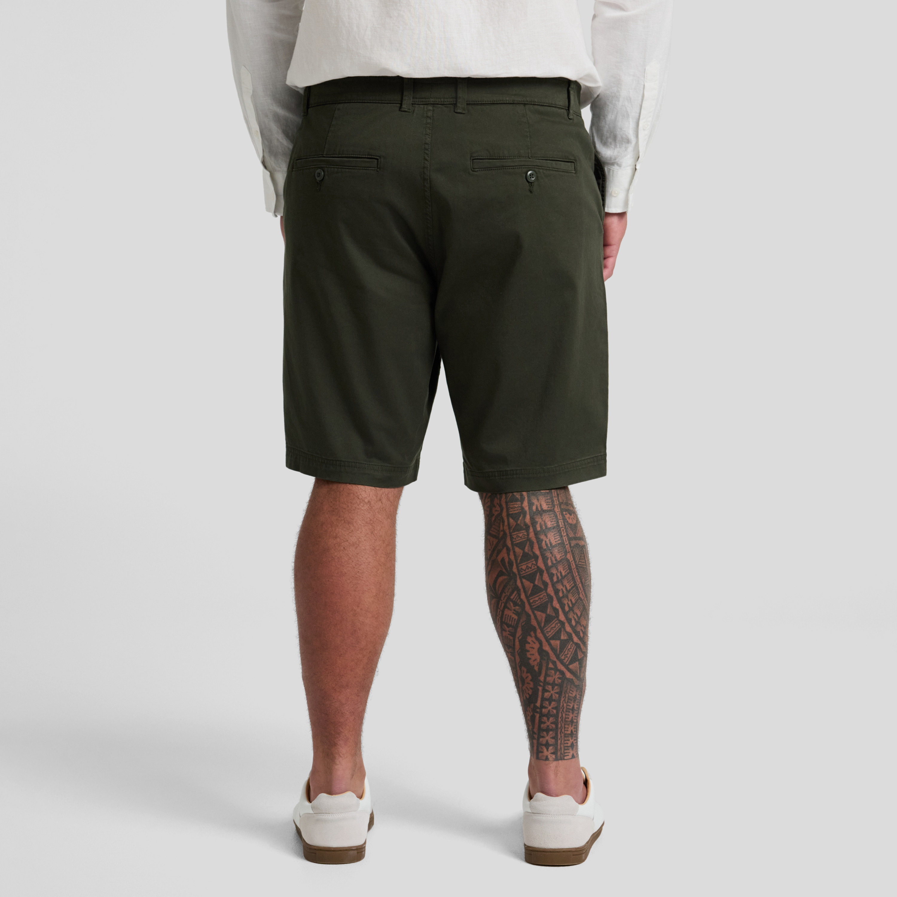 Khaki James Stretch Chino Short