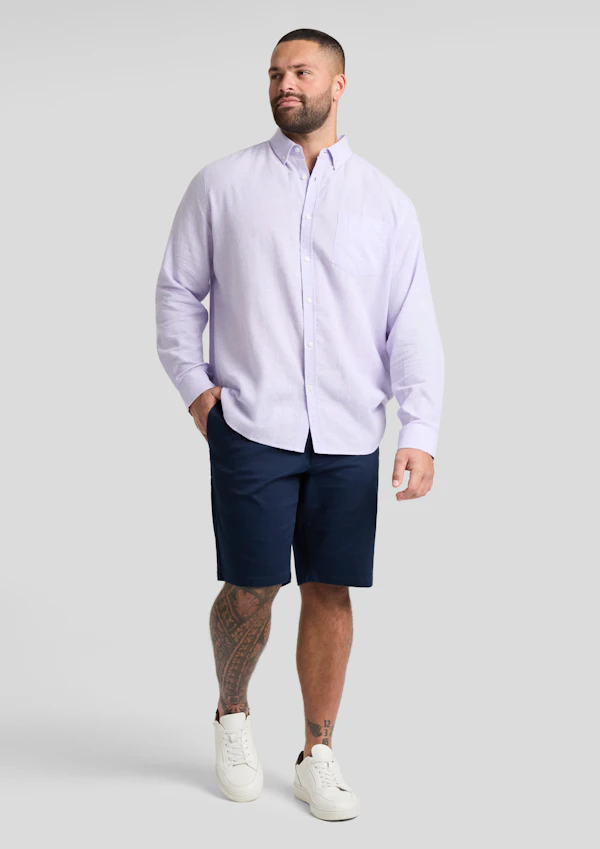 Navy Hugh Knit Chino Short