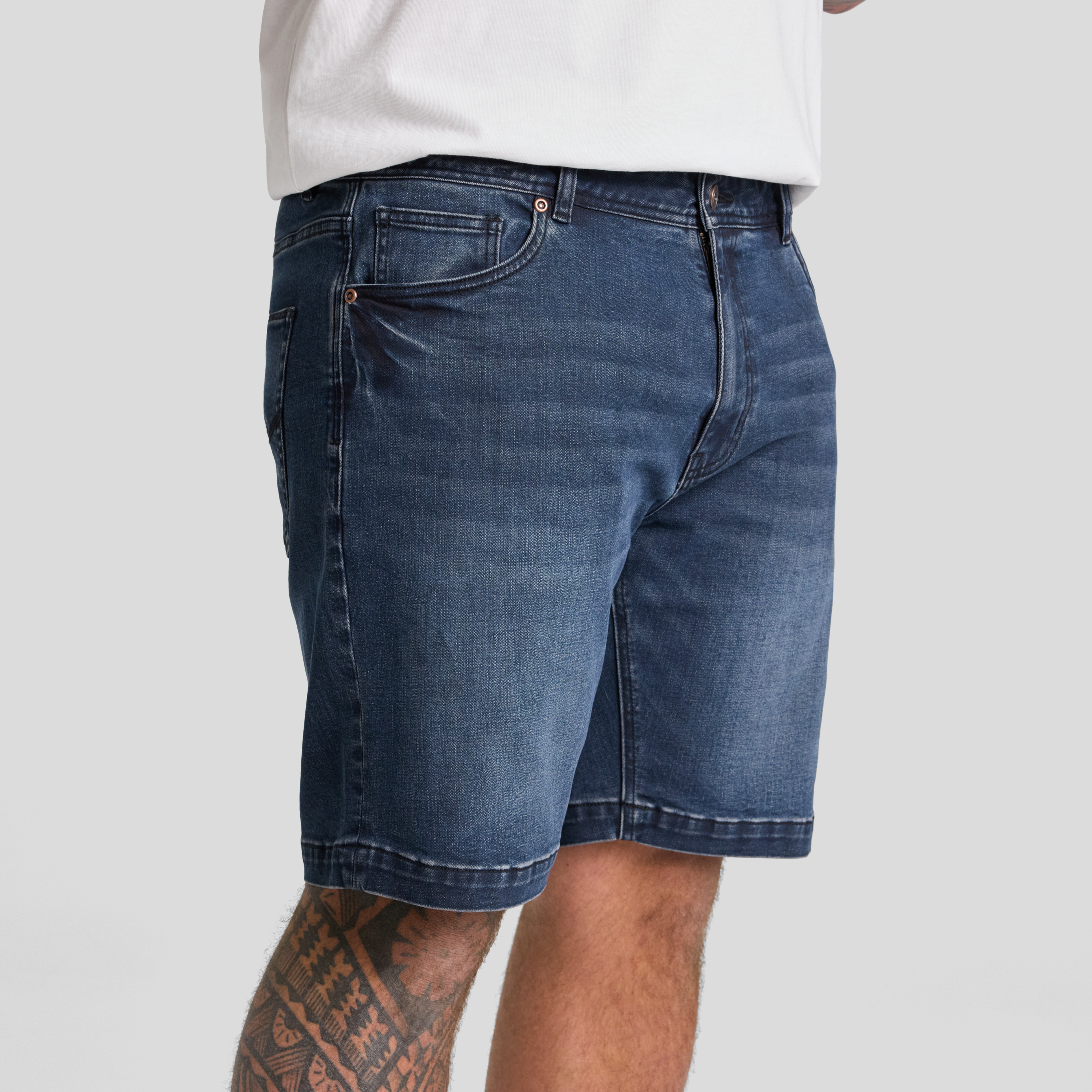 Steel Cooper Slim Denim Short