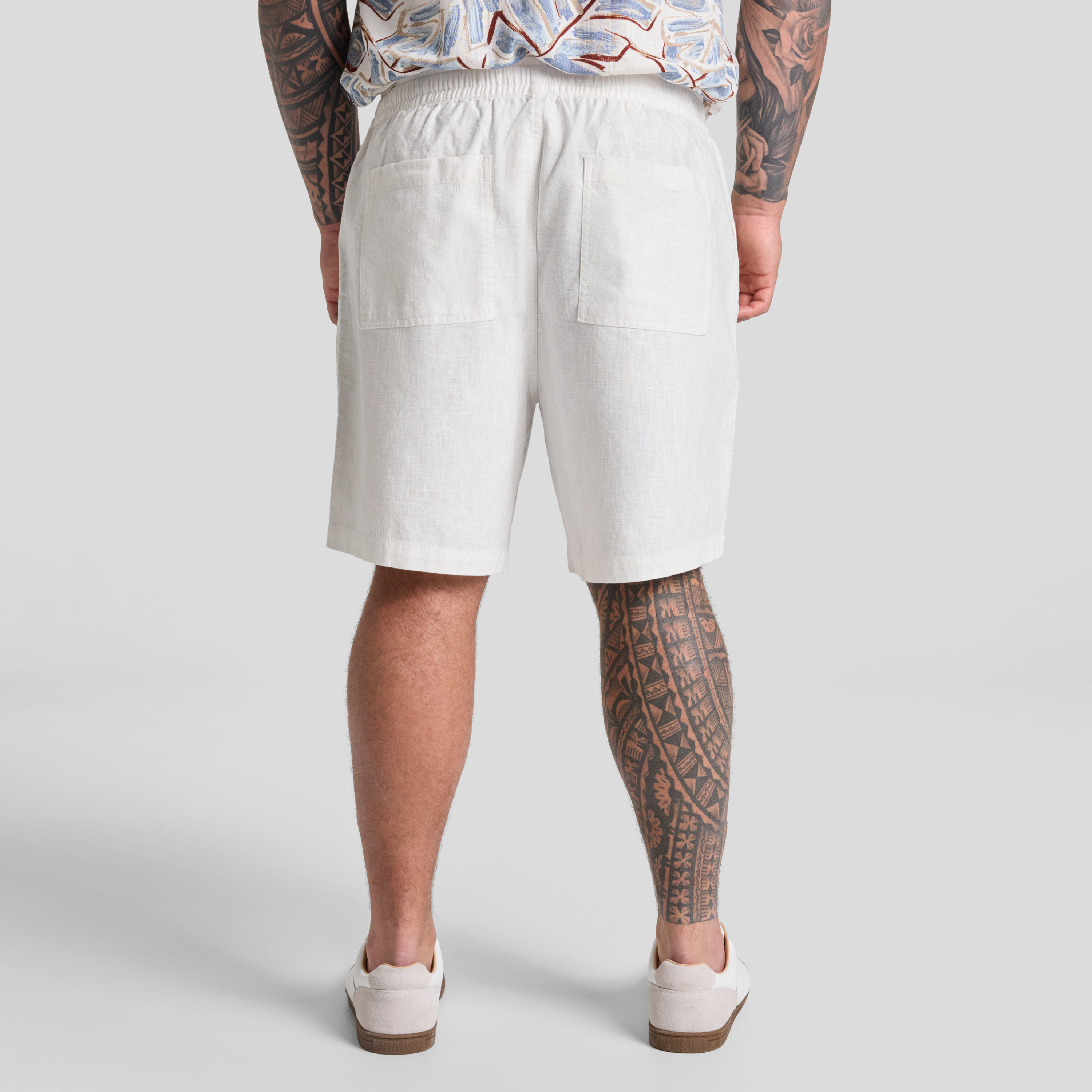White Shoreline Linen Short