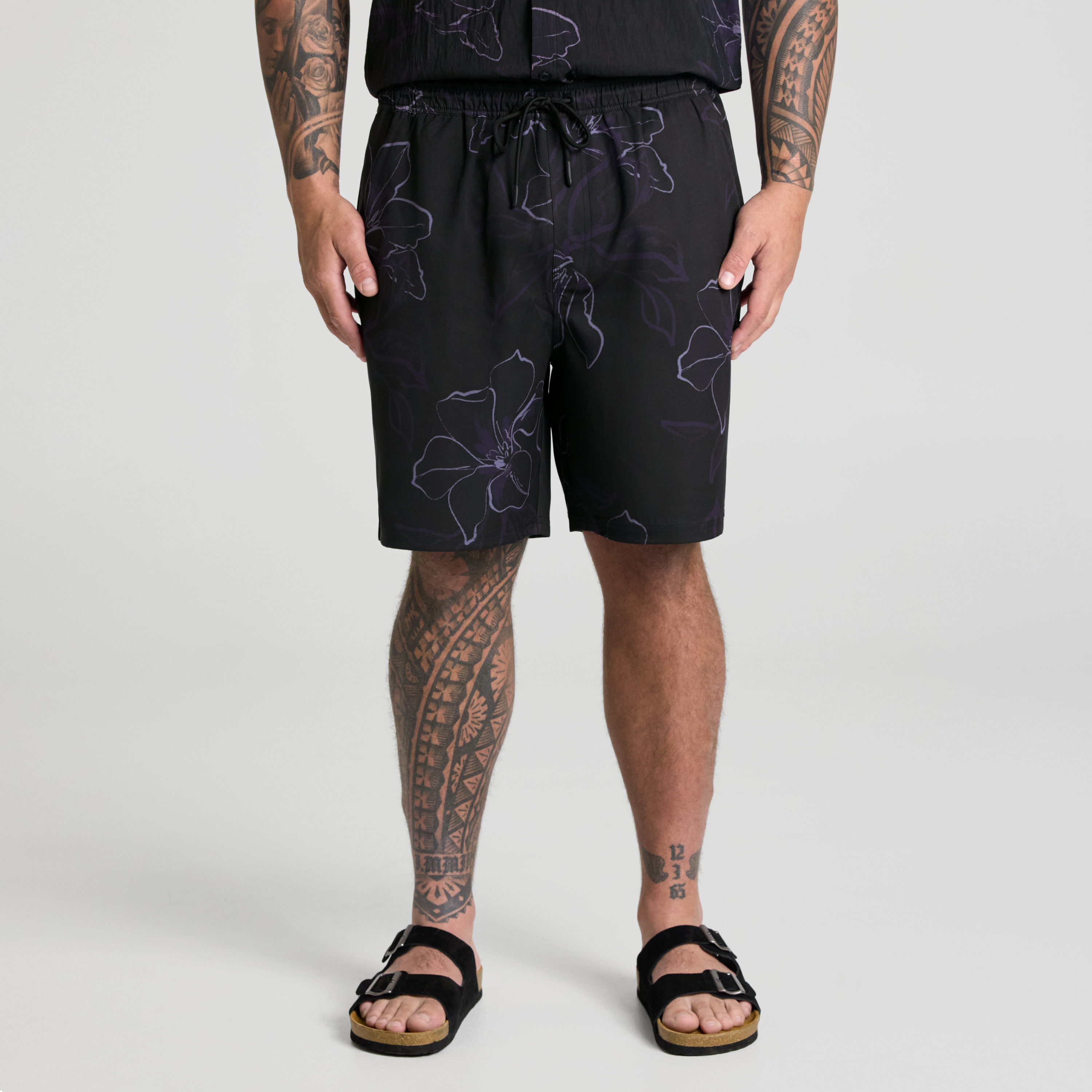 Smoke Floral Swim Short
