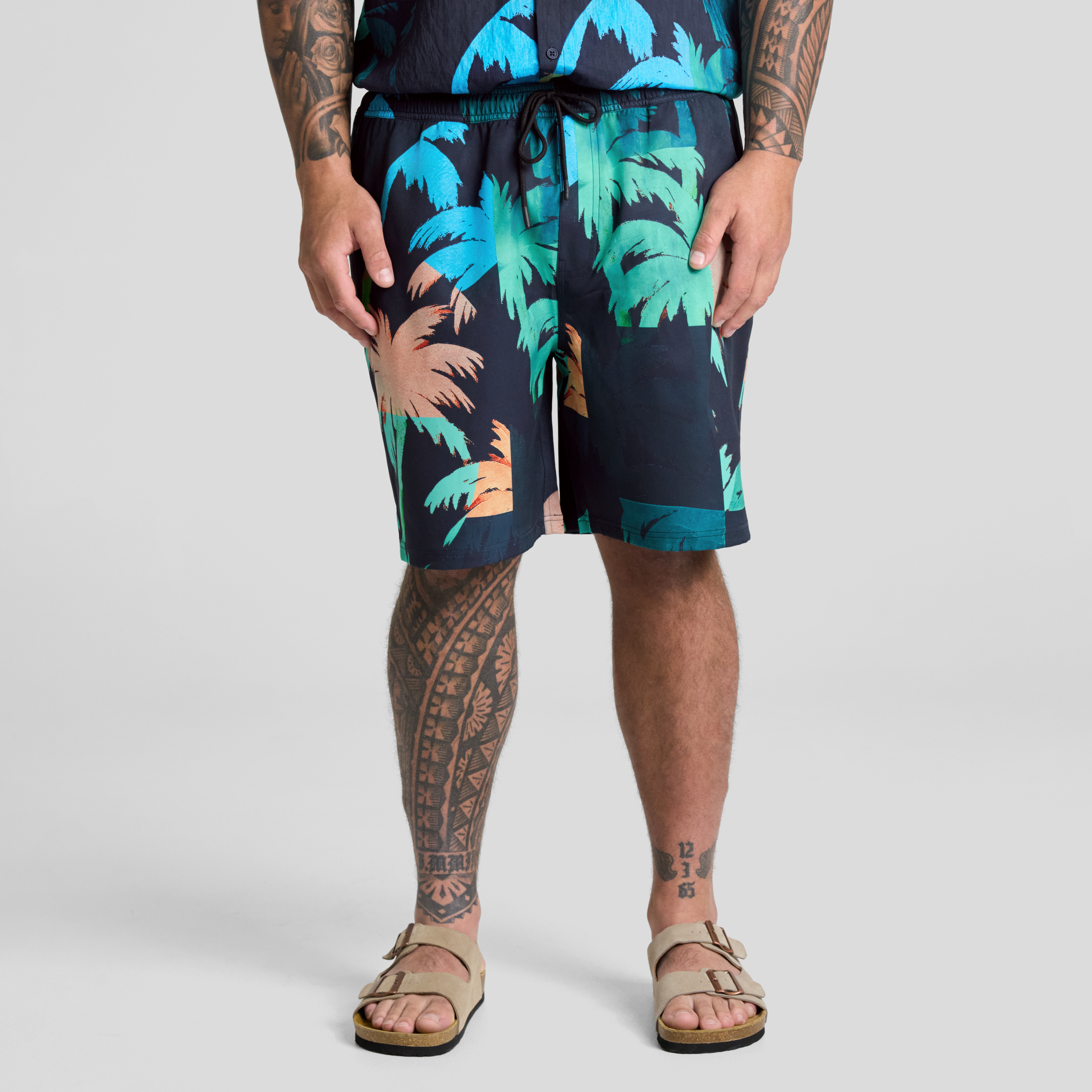 Mosaic Palm Swim Short