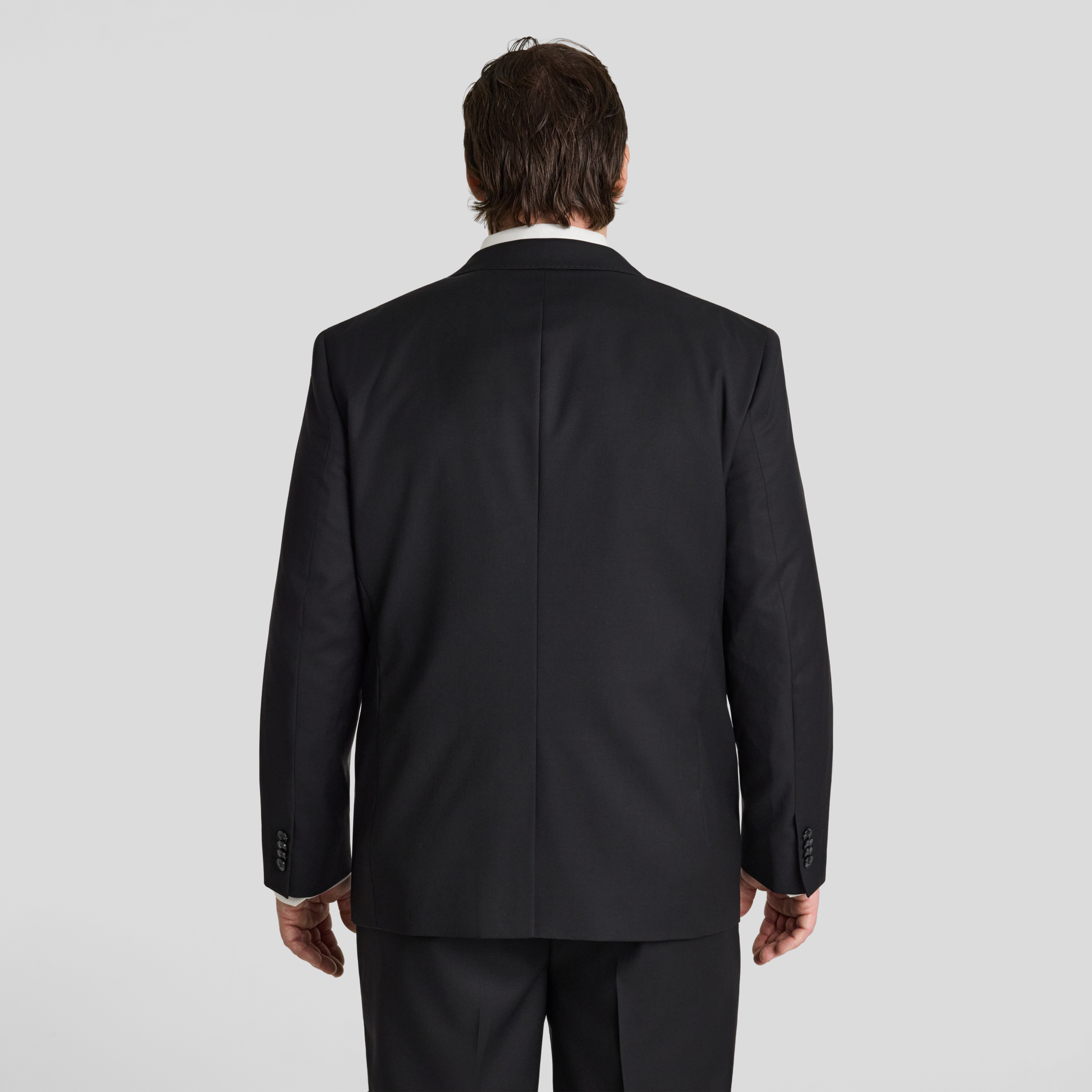 Black Baxter Wool Blend Suit Jacket