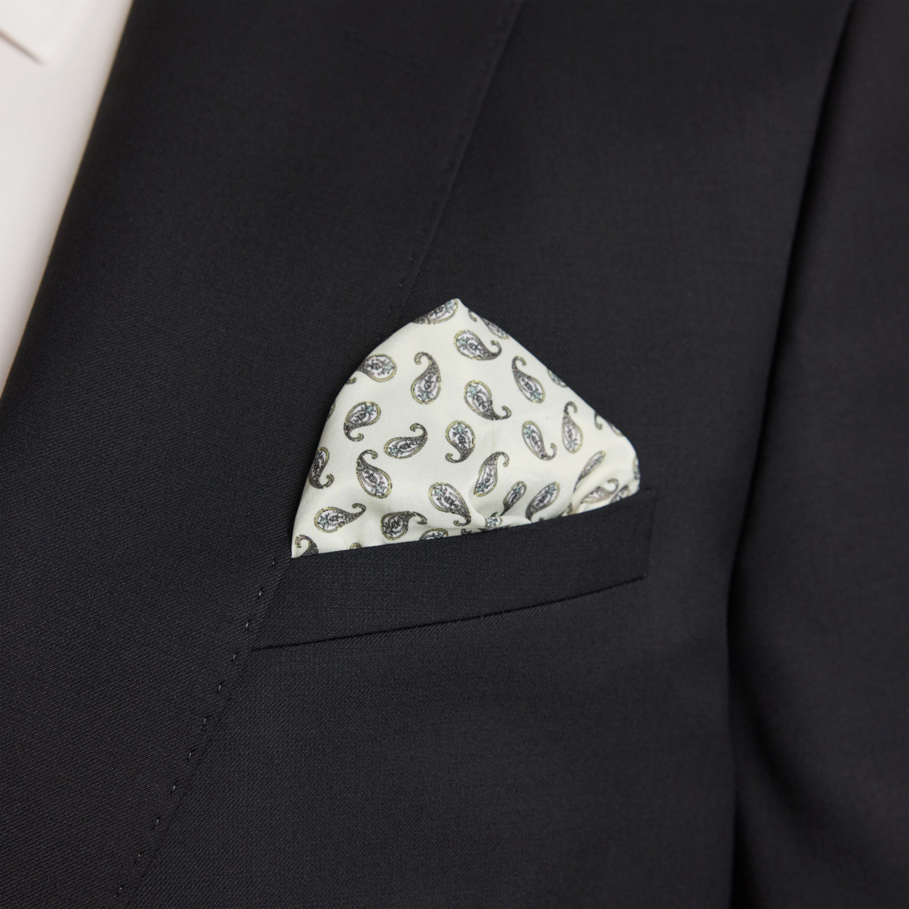 Black Baxter Wool Blend Suit Jacket