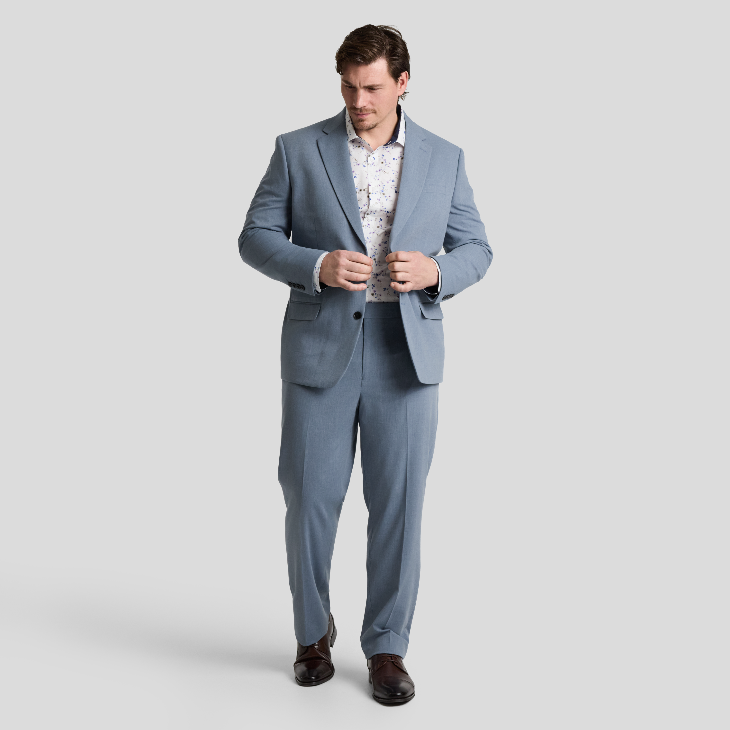 Dusty Blue Arnie Stretch Suit Jacket