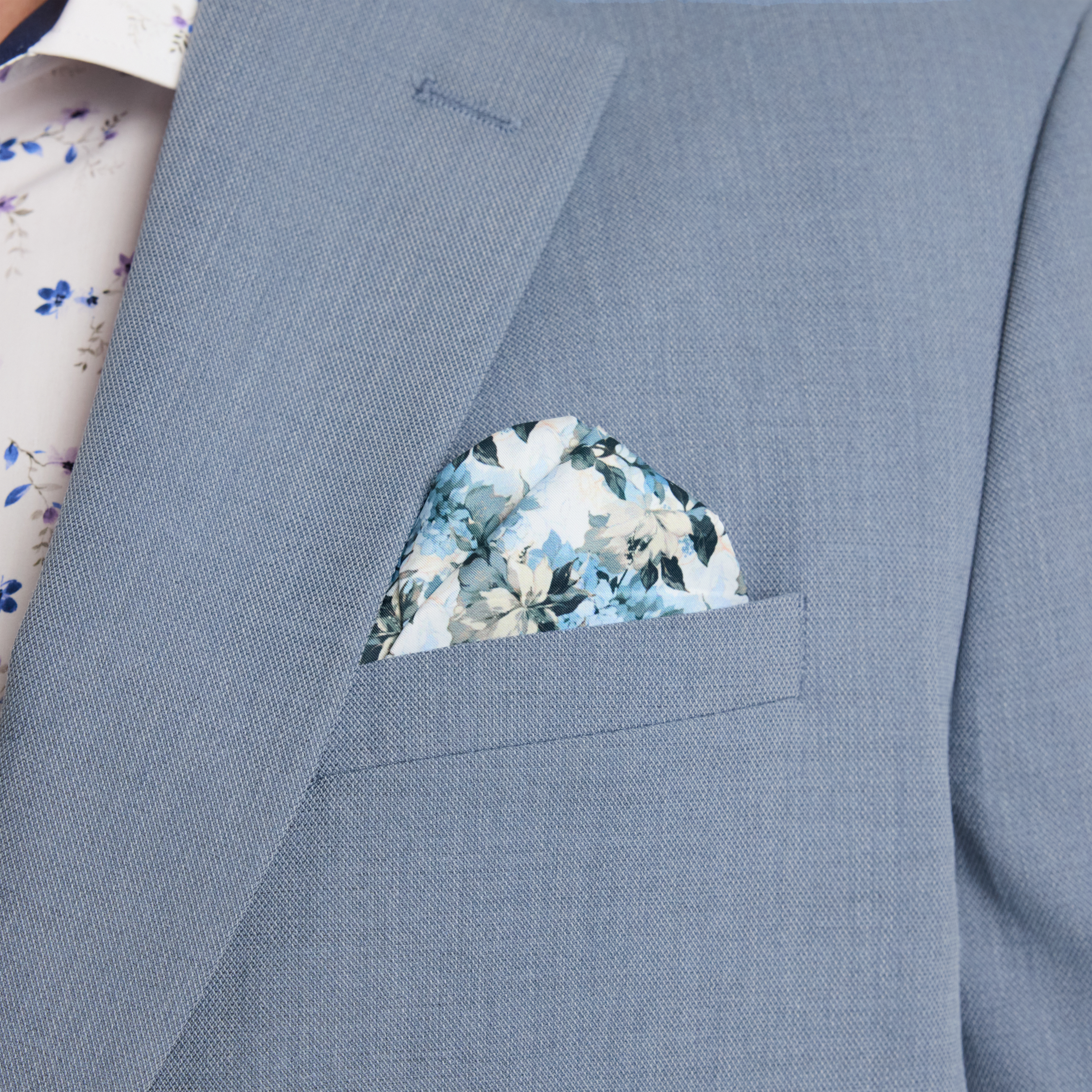Dusty Blue Arnie Stretch Suit Jacket